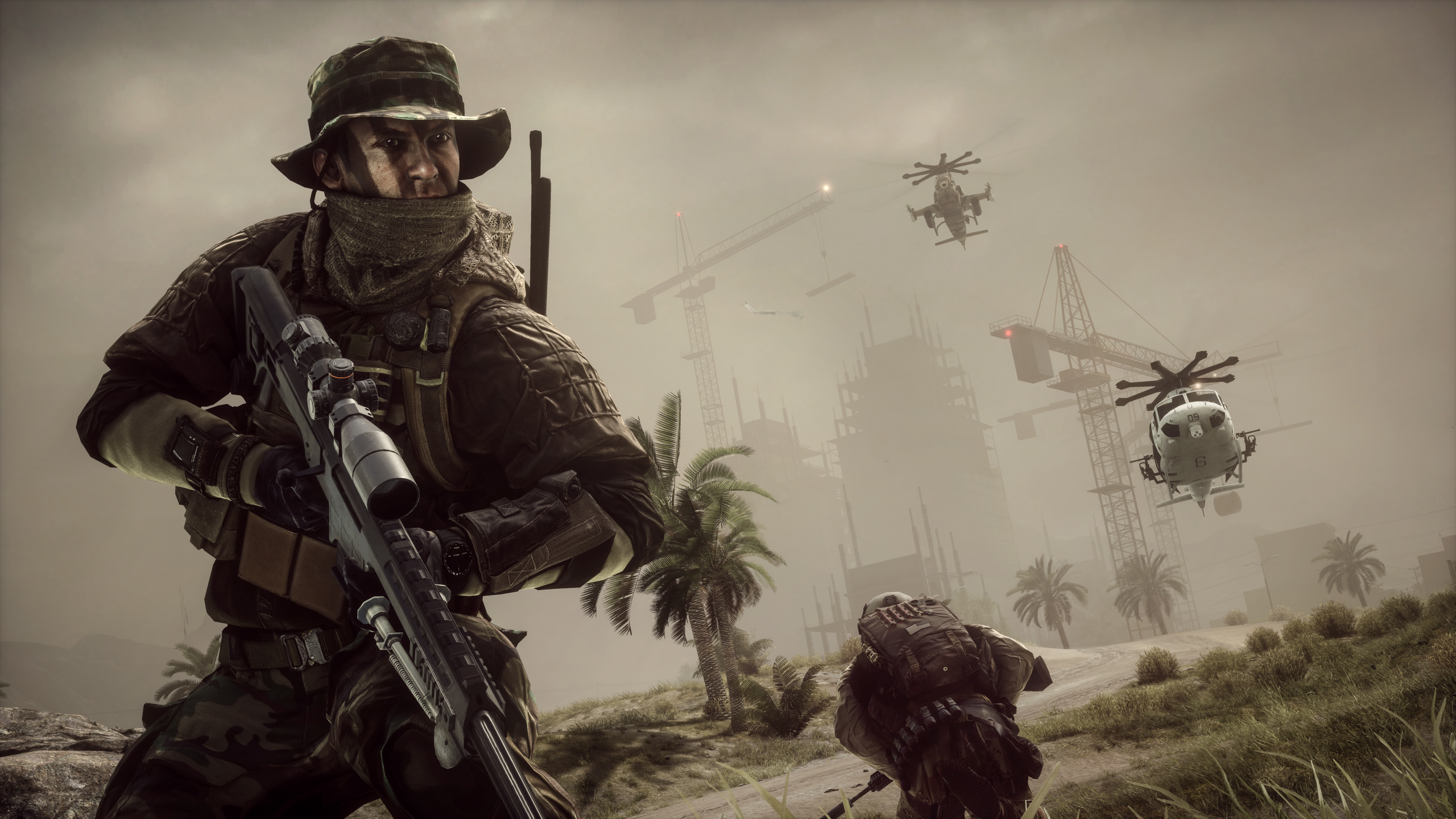Battlefield 4 Helicopter Soldier Weapon 2560x1440
