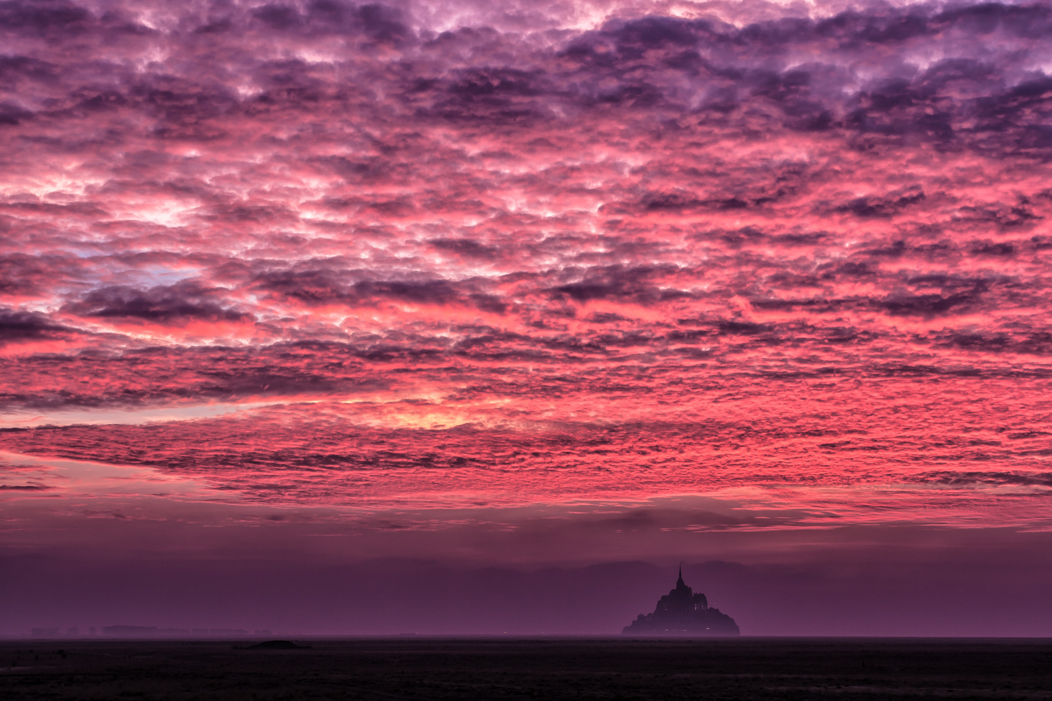 France Cloud Island Sky Sunset Horizon 2048x1365
