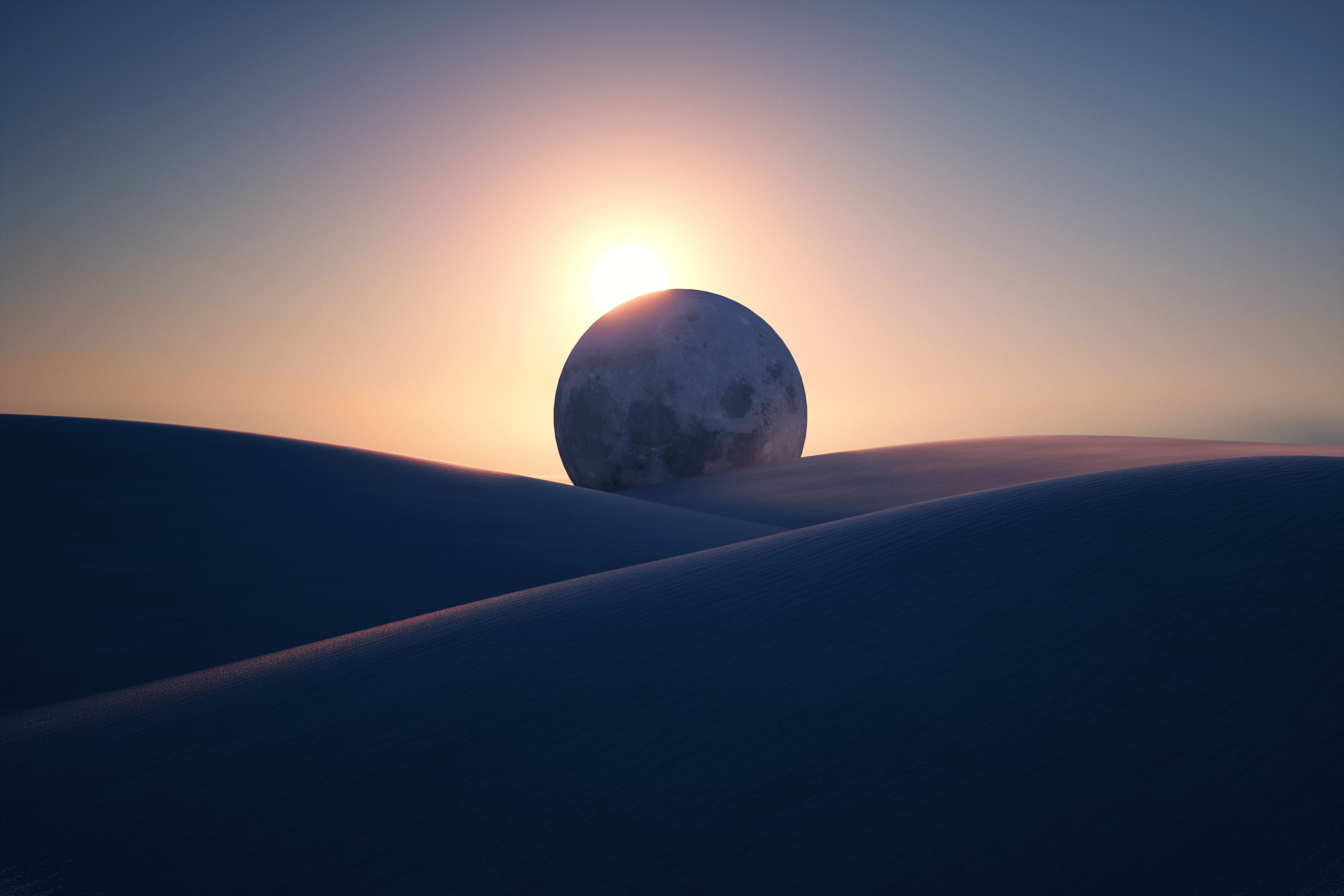 Desert Eclipse 3840x2560