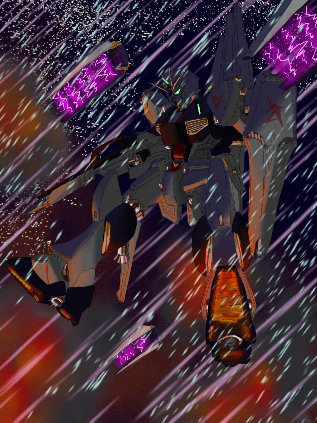 Anime Mechs Super Robot Wars Gundam Mobile Suit Gundam Chars Counterattack RX 93 V Gundam Artwork Di 1200x1600
