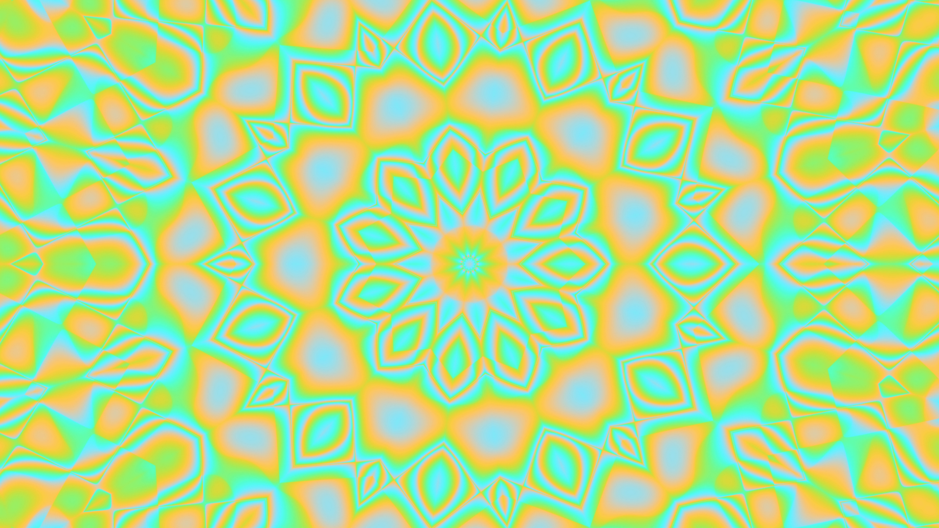 Artistic Colors Digital Art Kaleidoscope Pattern 1920x1080