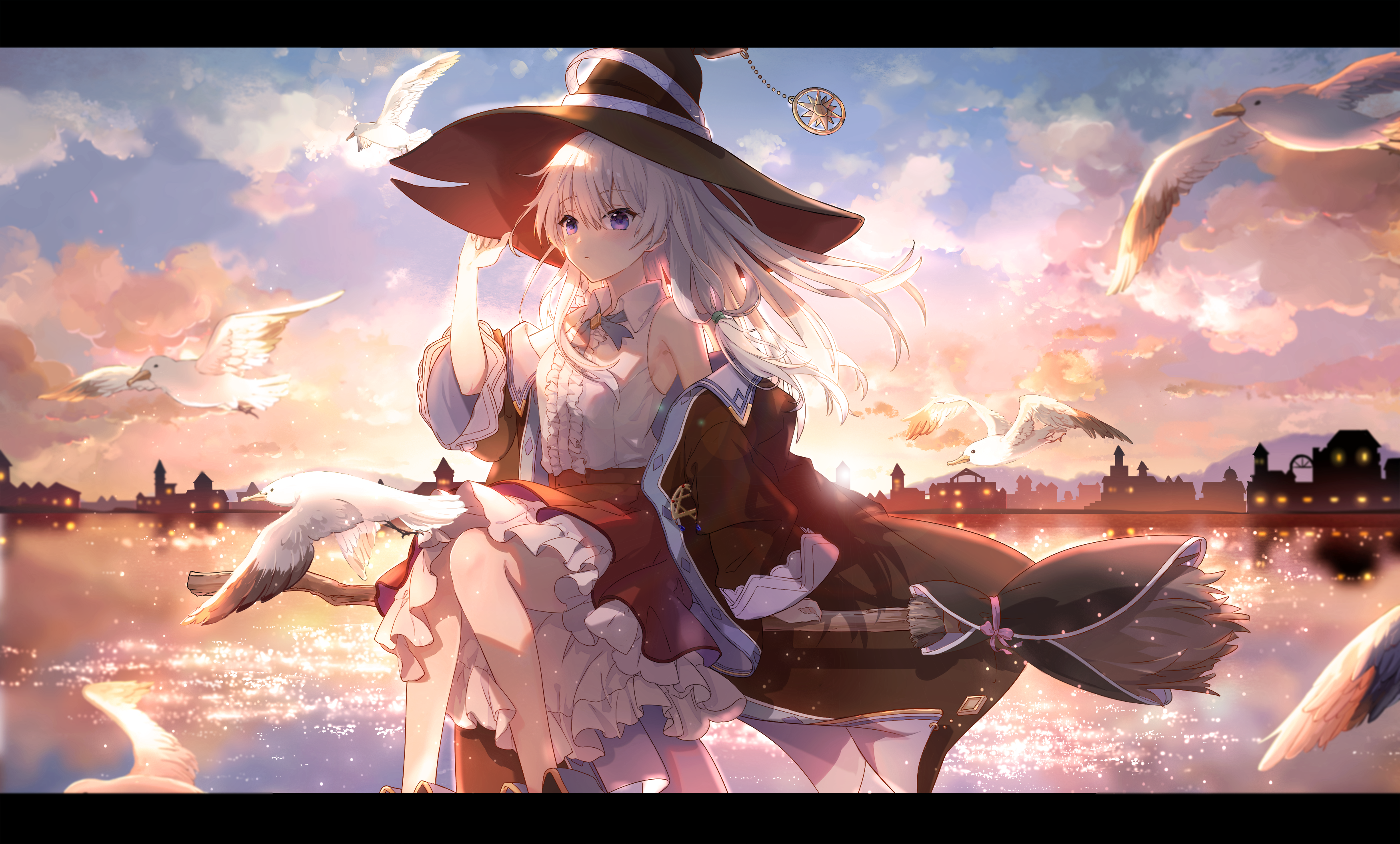Live Wallpaper anime girls witch elaina petals sweet little witch the  journey of elaina nice girl anime arts smile  1920x1080  Rare Gallery  HD Live Wallpapers