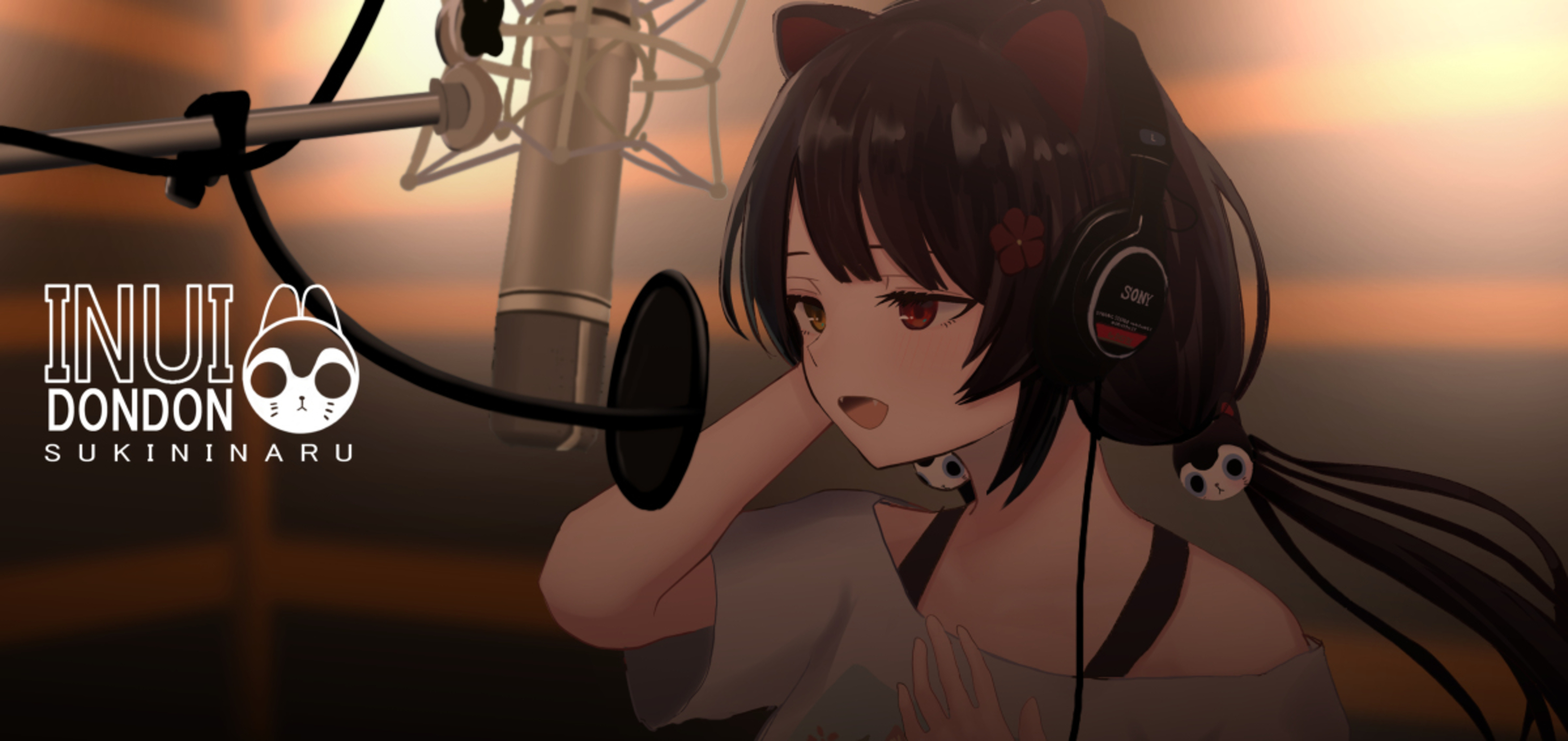 Inui Toko 2D Anime Cat Ears Virtual Youtuber 3013x1424