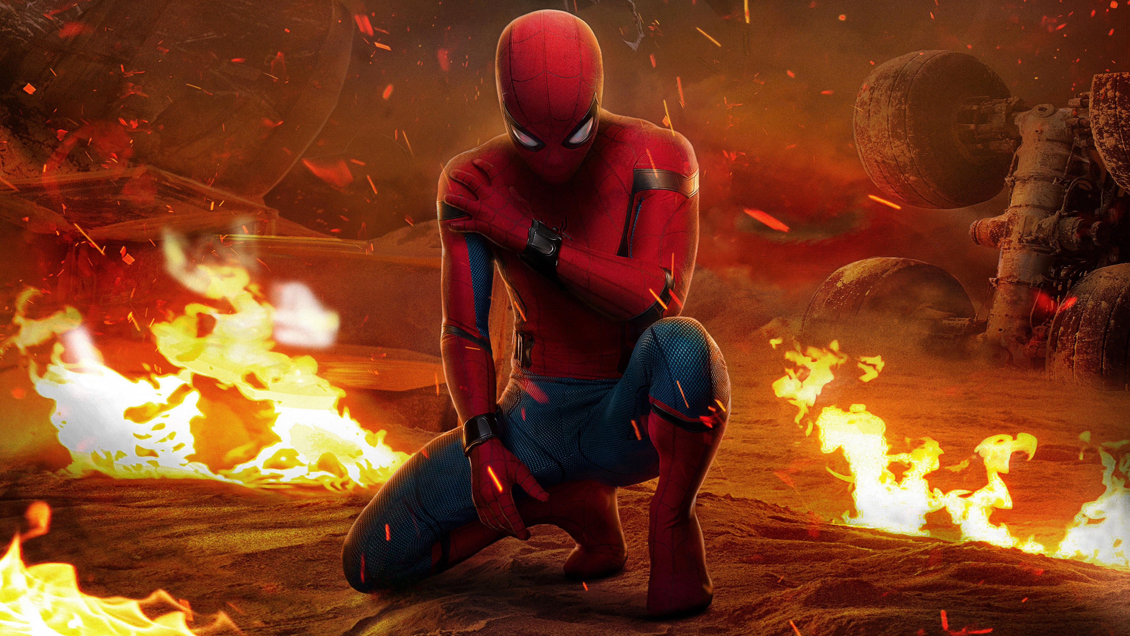 Spider Man Peter Parker Tom Holland 3840x2160