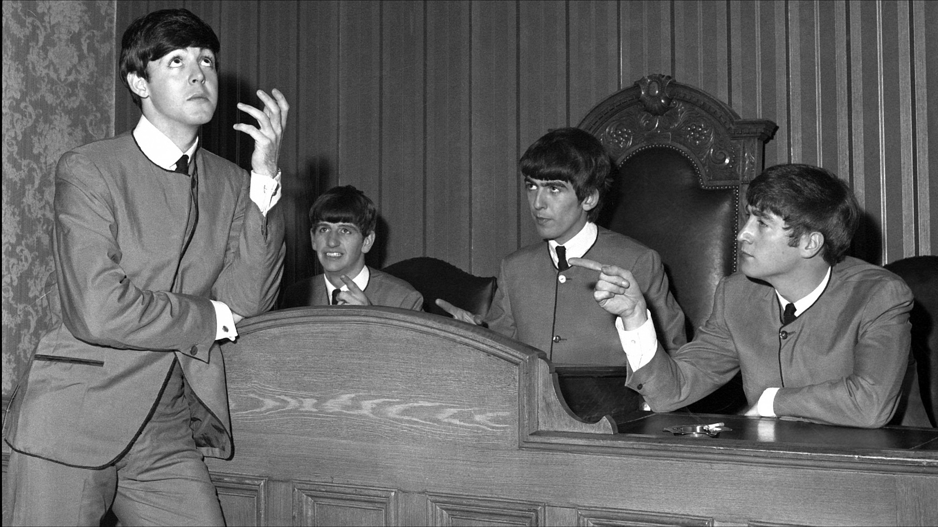 The Beatles John Lennon Paul McCartney Ringo Starr George Harrison 1920x1080