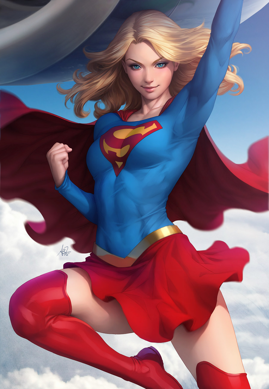 Women Artgerm Supergirl DC Comics 900x1300