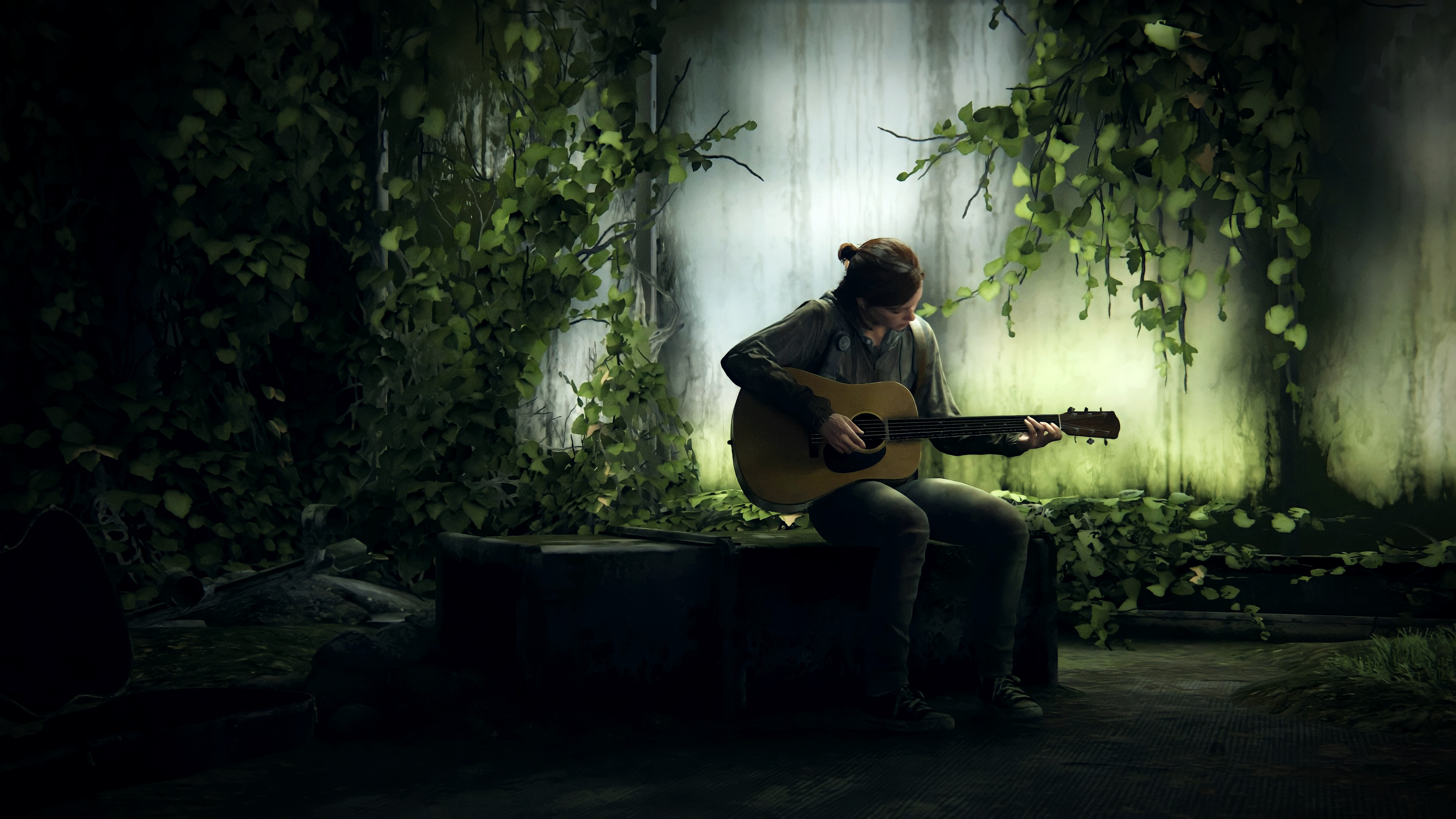 The Last Of Us 2 Ellie Guitar PlayStation Screen Shot Video Games Wallpaper  - Resolution:3840x2160 - ID:1210929 