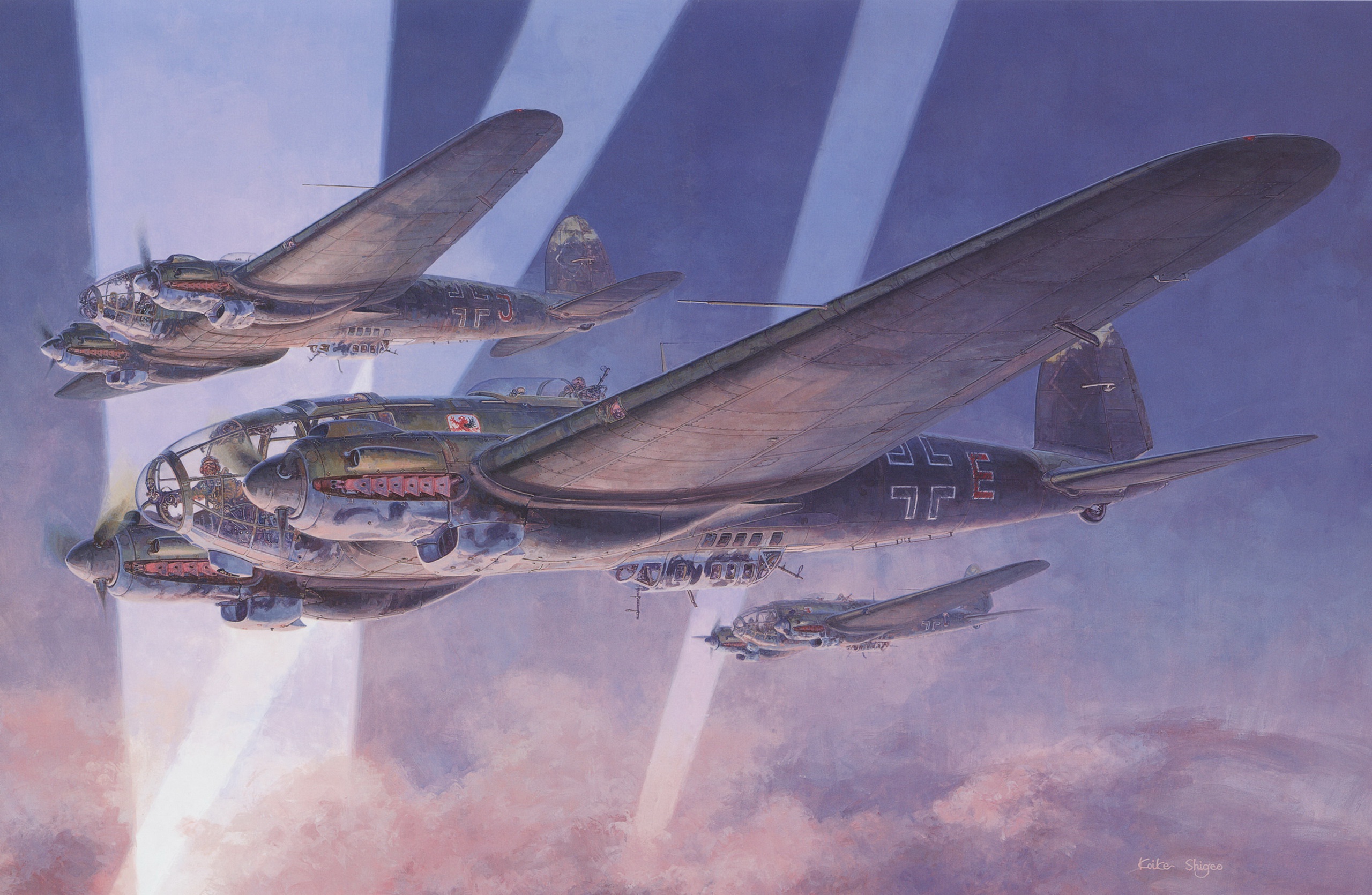 Bomber Heinkel He 111 Luftwaffe 2560x1670