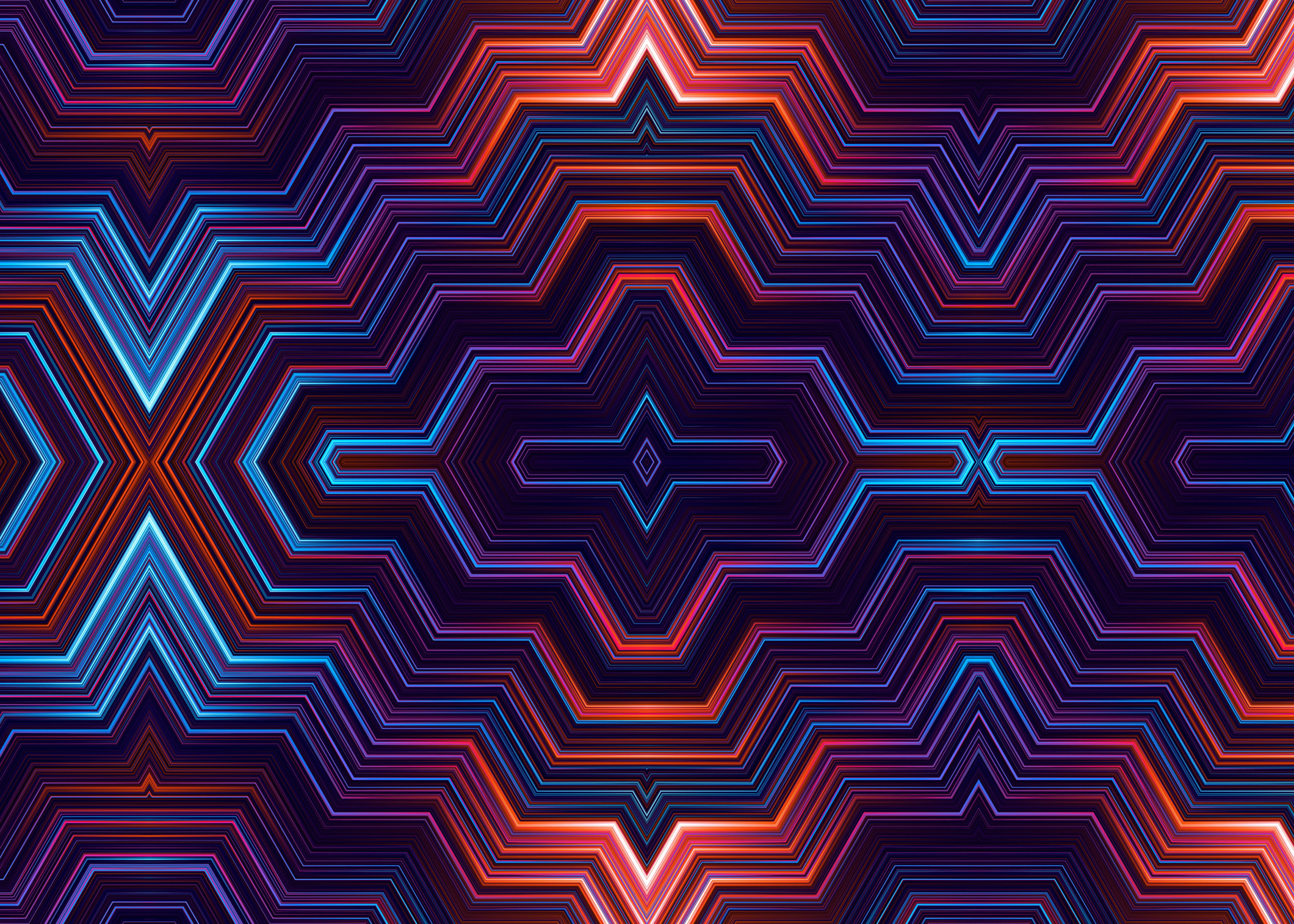 RETOKA Pattern Abstract Lines Diagonal Lines Colorful Digital 3920x2800