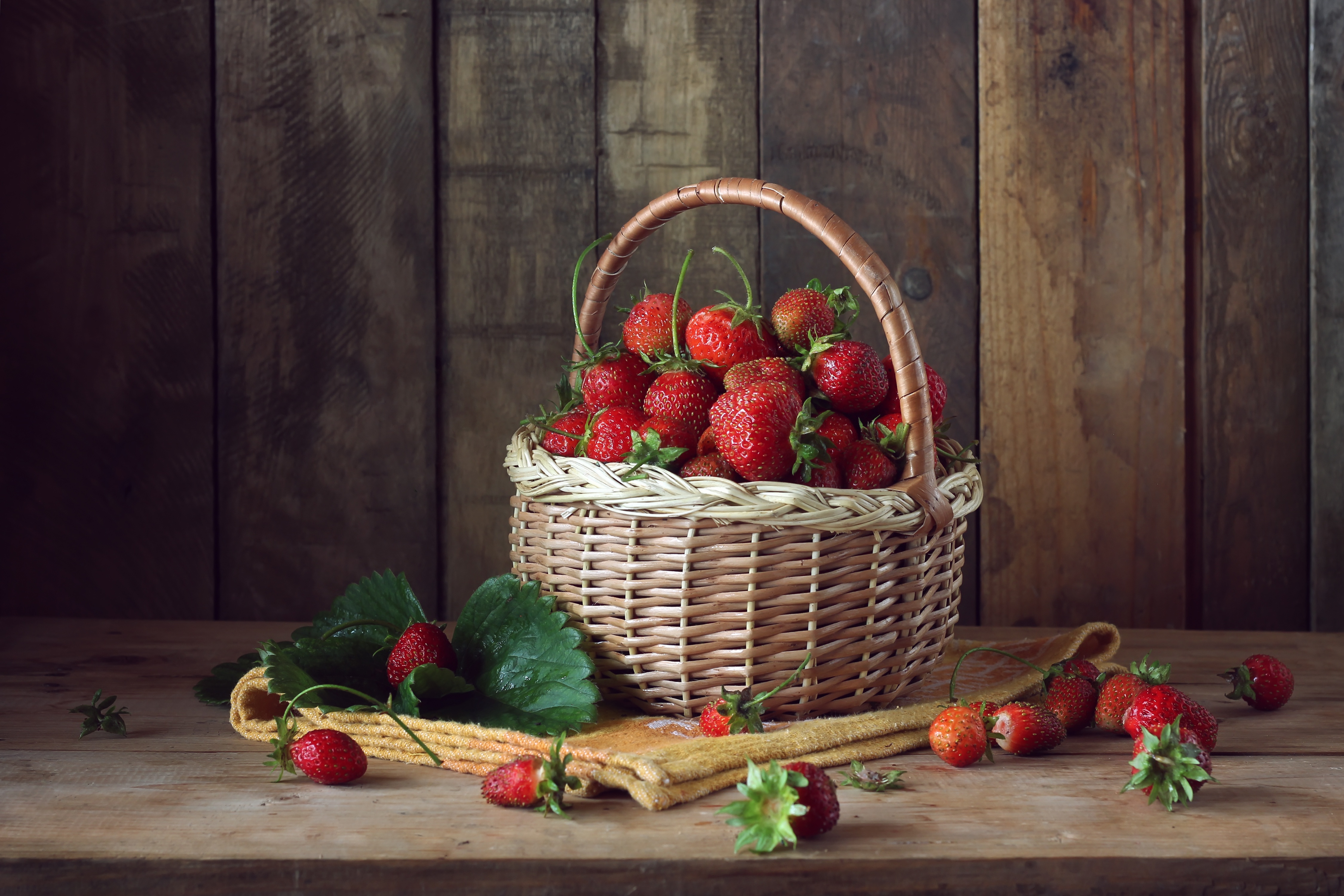 Basket Berry Fruit Still Life 4500x3000
