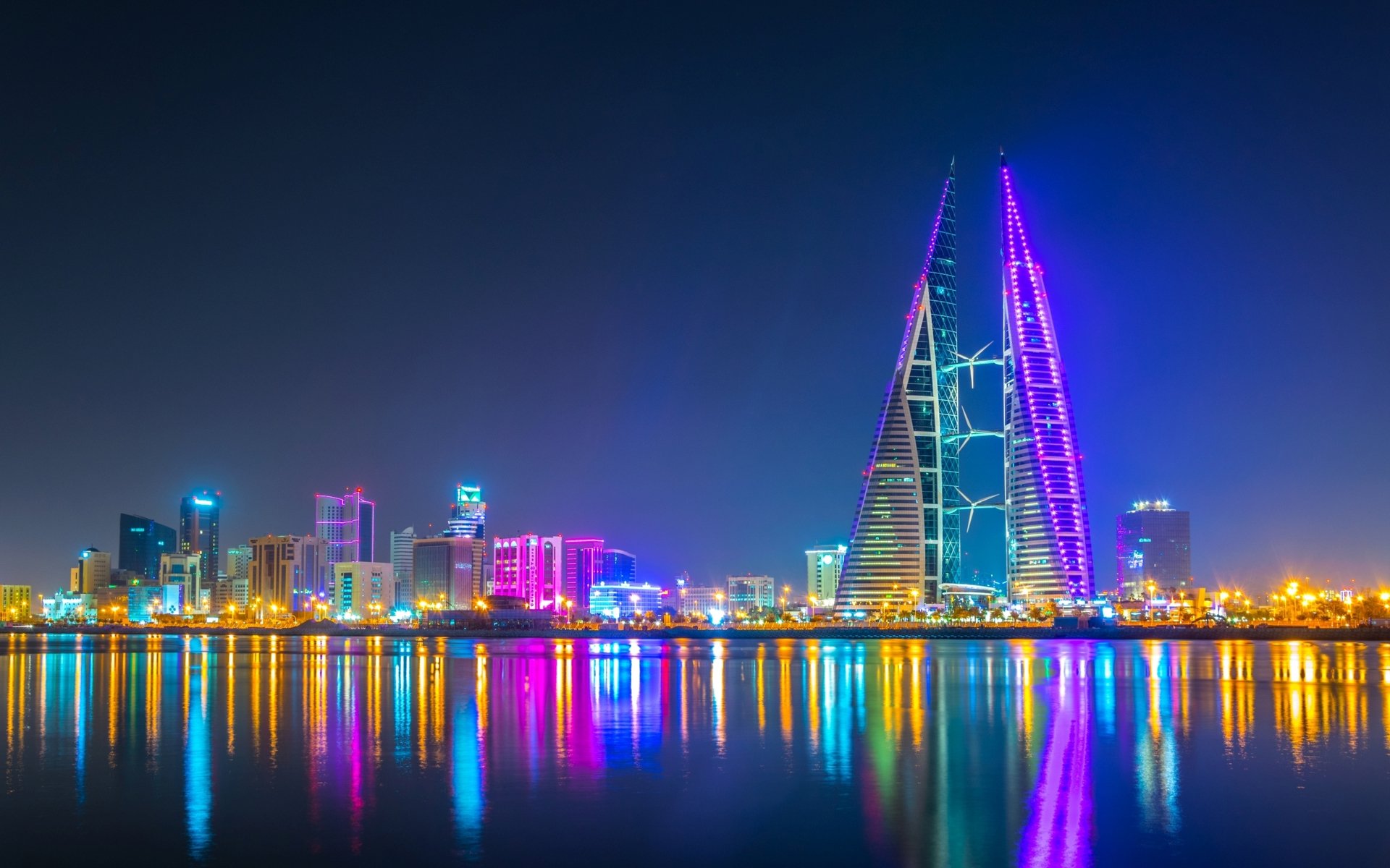 United Arab Emirates City Reflection 1920x1200