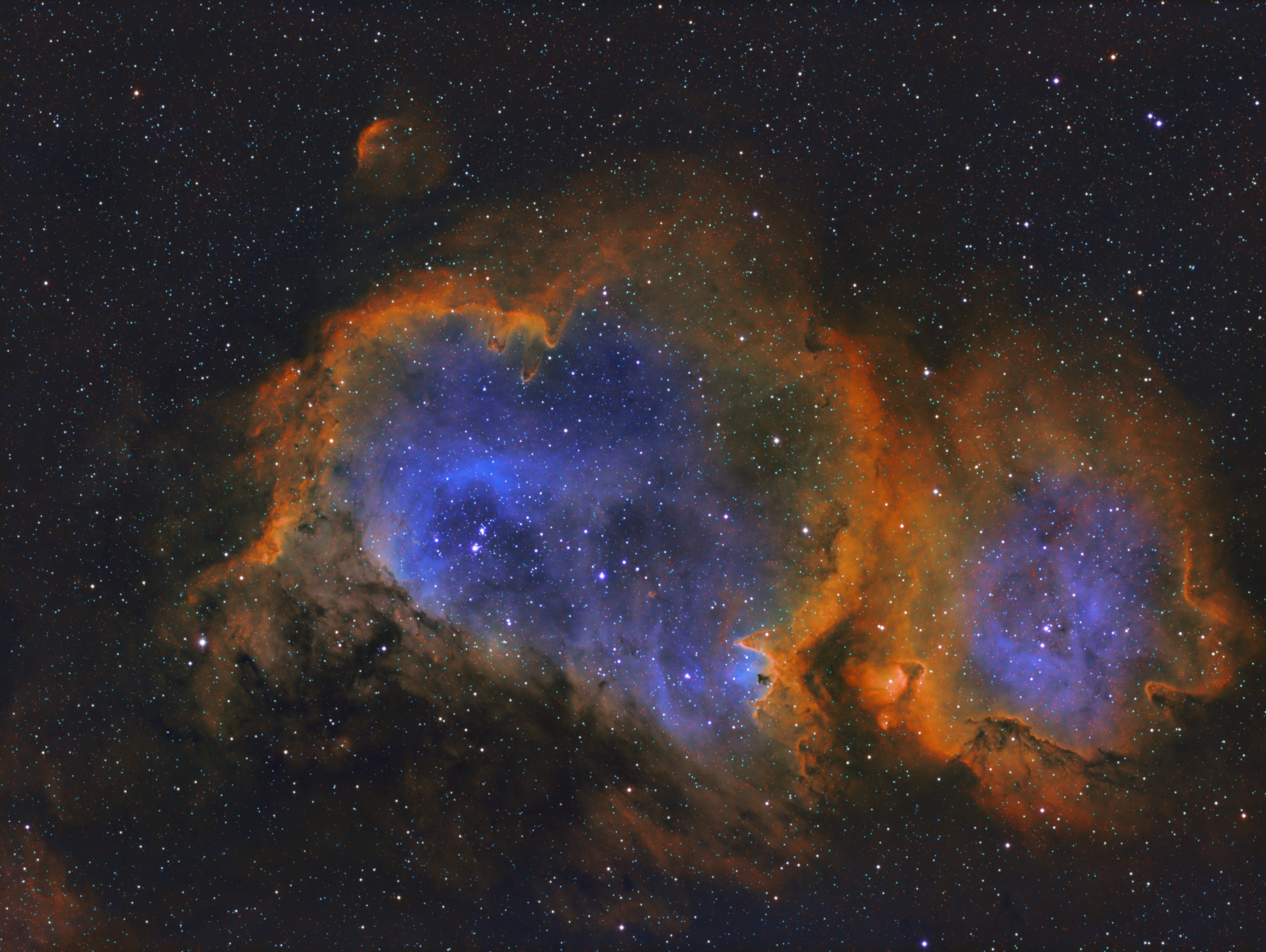 Heart Shaped Nebula Space Stars 3312x2492
