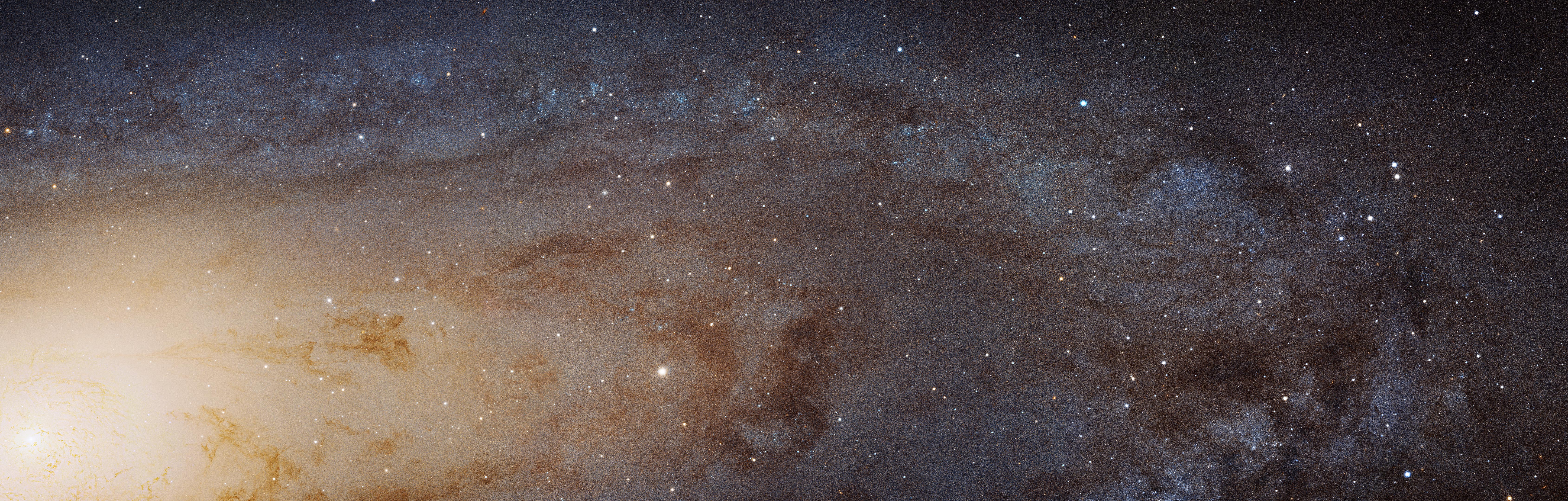 Space Andromeda Galaxy NASA Messier 31 6757x2160