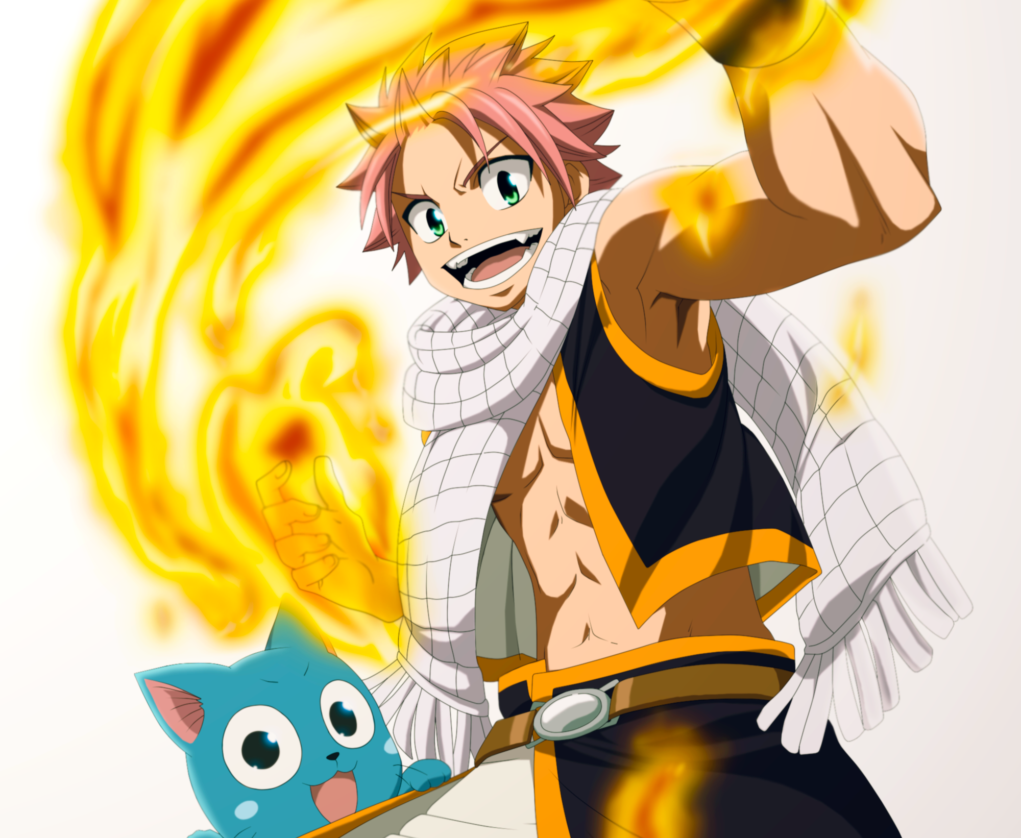 Happy Fairy Tail Natsu Dragneel 2000x1642