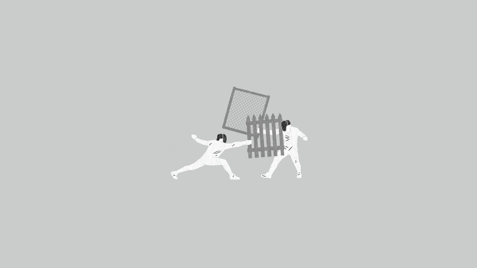 Humor Simple Fencing Sport Fence 1920x1080