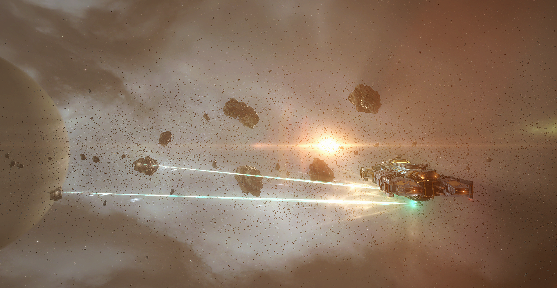 Space EVE Online Science Fiction Mineral 1919x995
