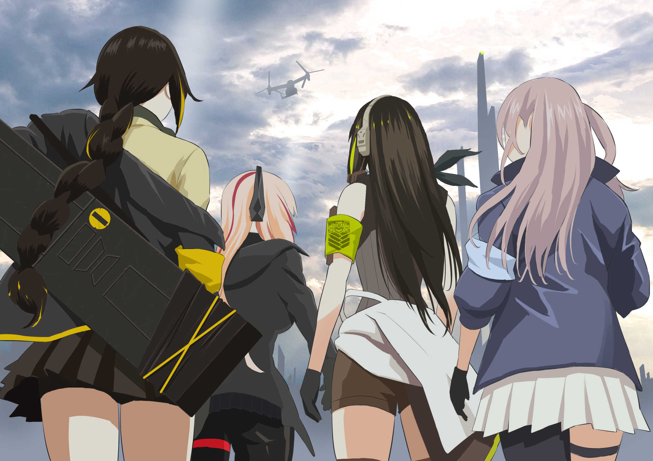 Anime Anime Girls Girls Frontline Back M4A1 Girls Frontline M16a1 Girls Frontline ST AR 15 Girls Fro 2105x1488