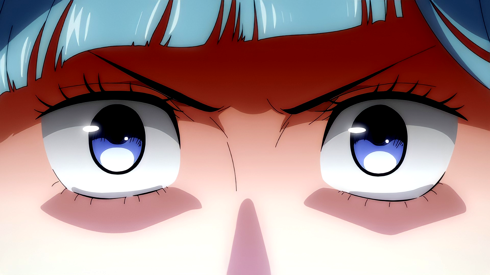 Kasumi Miwa Blue Eyes Anime Screenshot Fighting Blue Hair Anime Girls 1920x1080