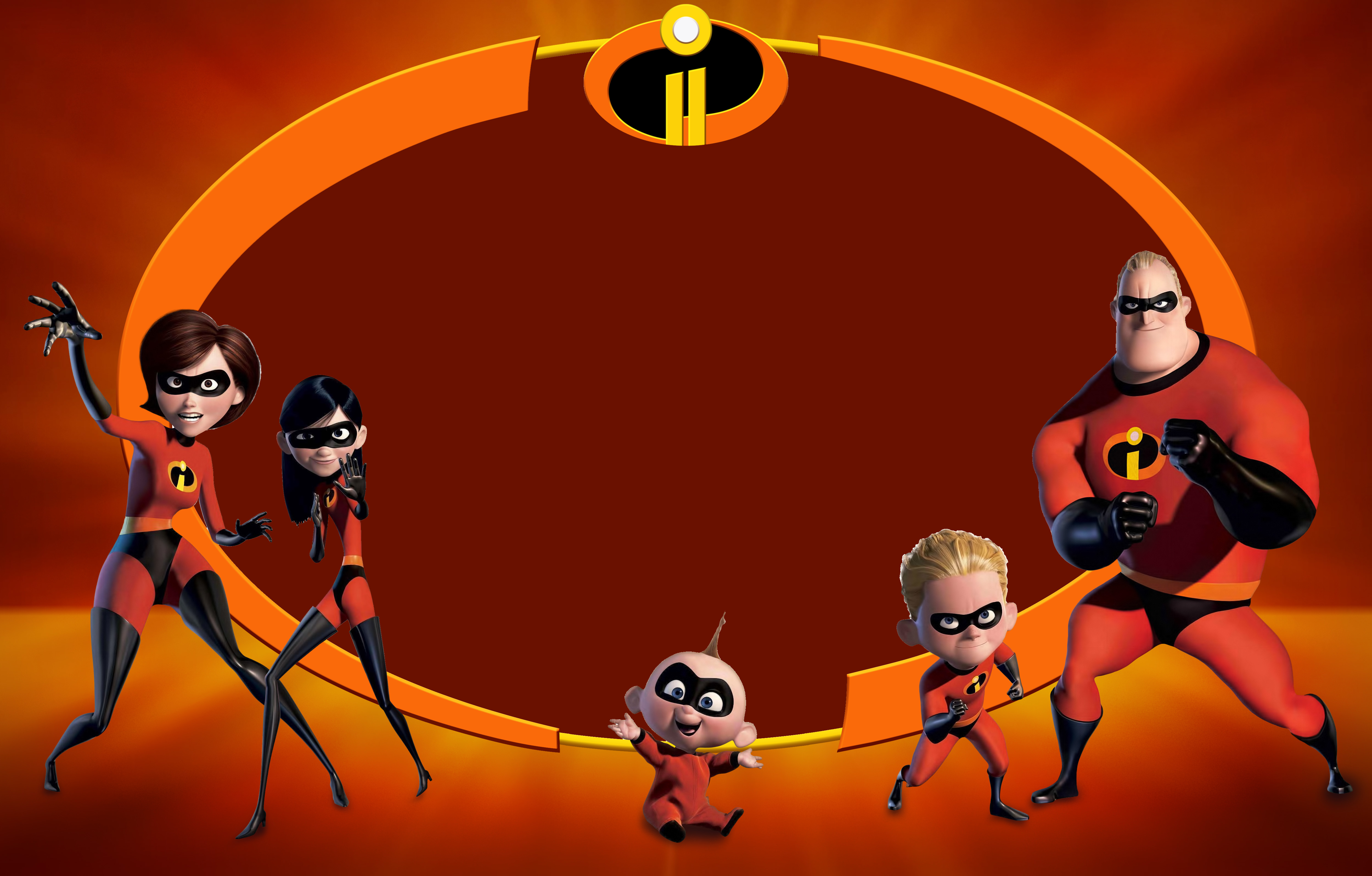 Bob Parr Dash Parr Elastigirl Helen Parr Jack Jack Parr Mr Incredible Violet Parr 5000x3192