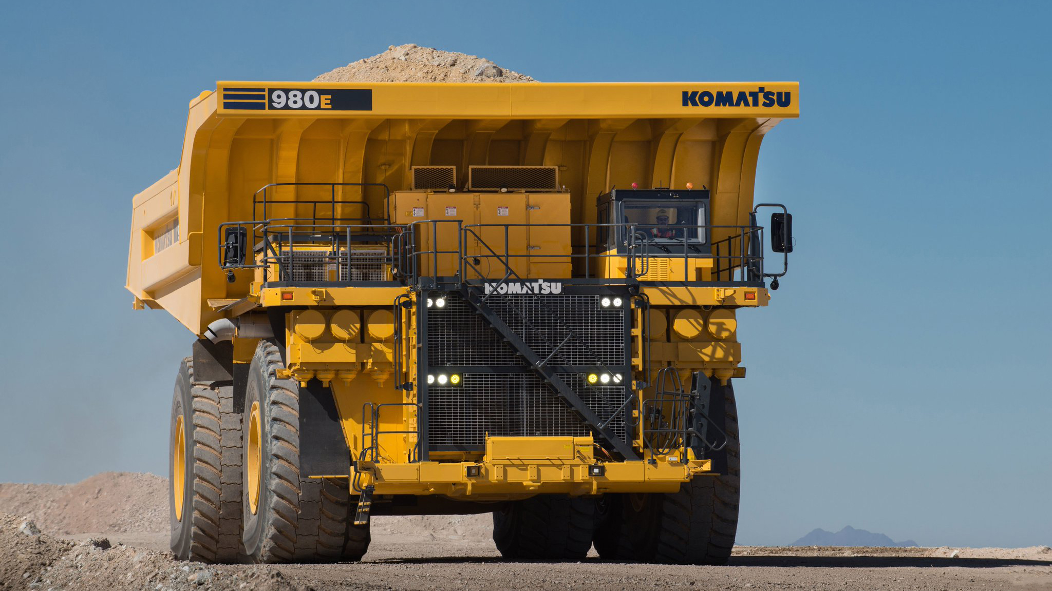 Dump Trucks Truck Vehicle Mine Heavy Equipment 2048x1152