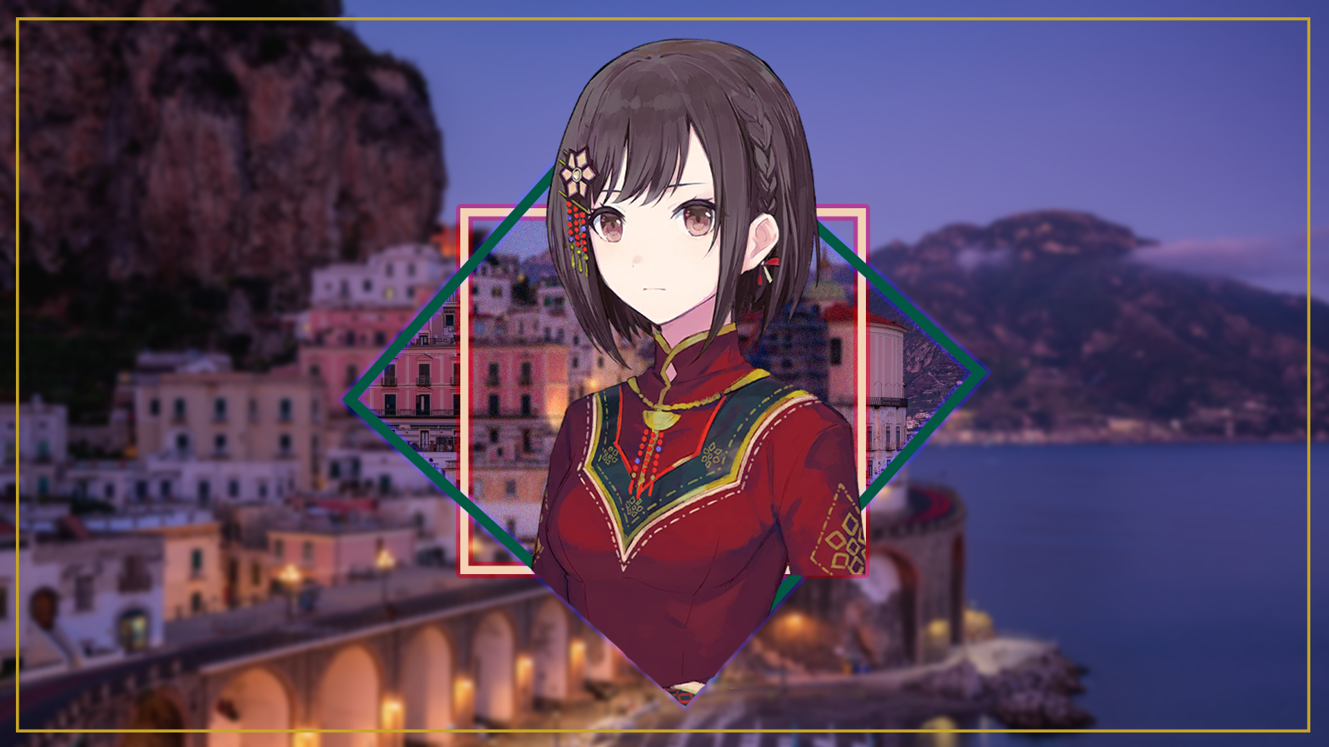Anime Girls Picture In Picture Project Sekai Colorful Stage Night Italy Campania 1920x1080