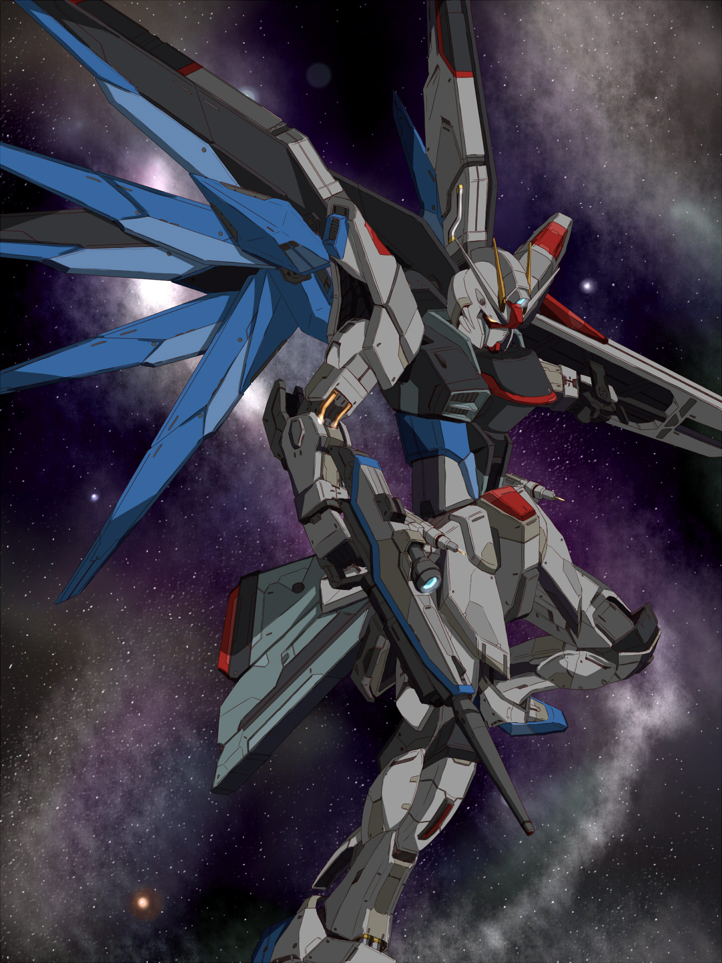 Anime Mechs Gundam Mobile Suit Gundam SEED Freedom Gundam Artwork Digital Art Fan Art Super Robot Wa 1440x1920