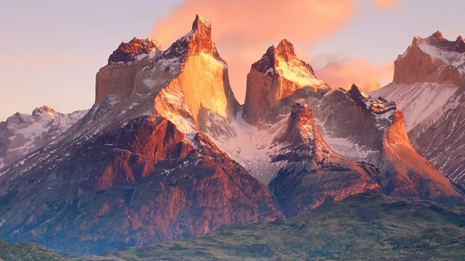 Cordillera Paine Patagonia Chile Summit Torres Del Paine National Park