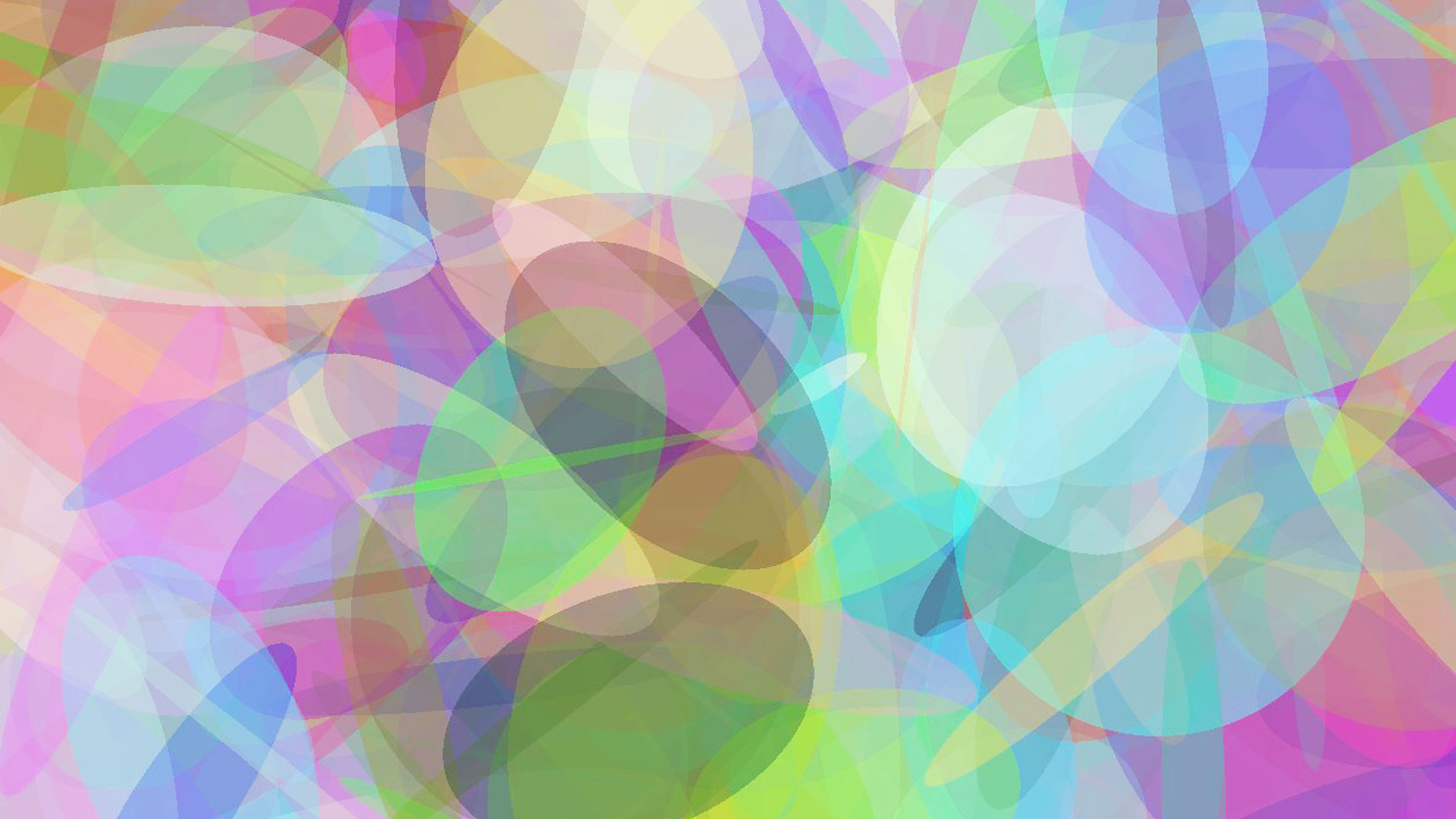 Shapes Colorful Circle Oval Pastel 1920x1080