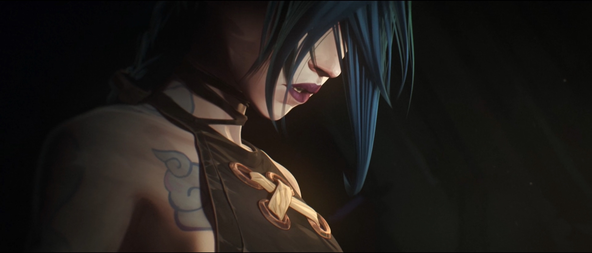 Jinx League Of Legends Video Game Art League Of Legends PC Gaming Video Game Characters Blue Hair Vi 1934x828