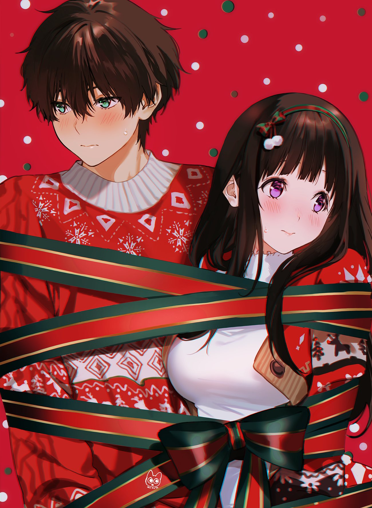 Anime Christmas Hyouka Chitanda Eru Embarrassed 1300x1774
