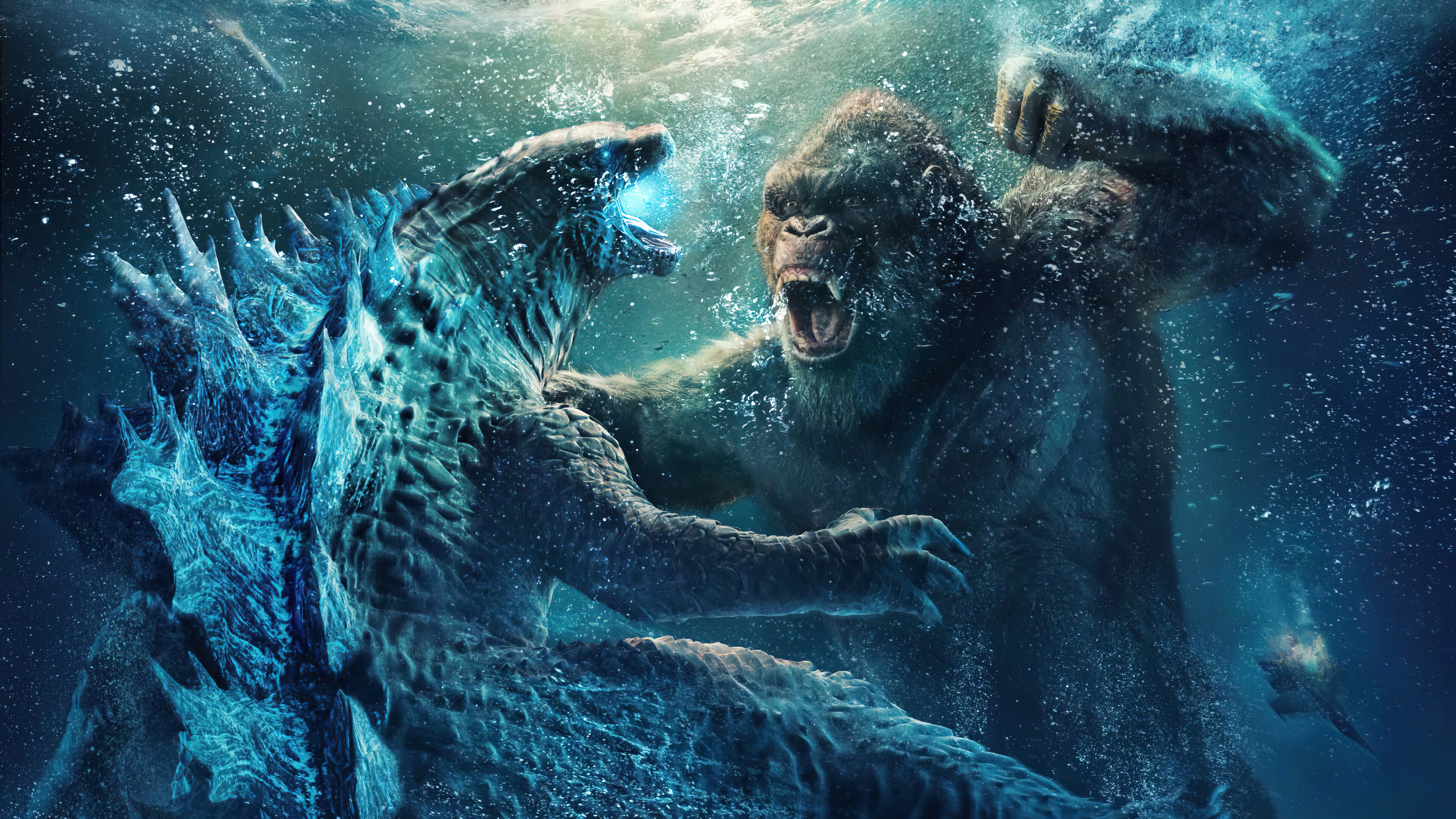 King Kong Godzilla Monsterverse Underwater 3840x2160