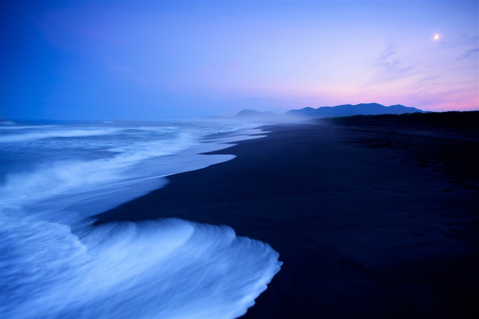 Ocean Sea Sunset Blue Horizon 1920x1280