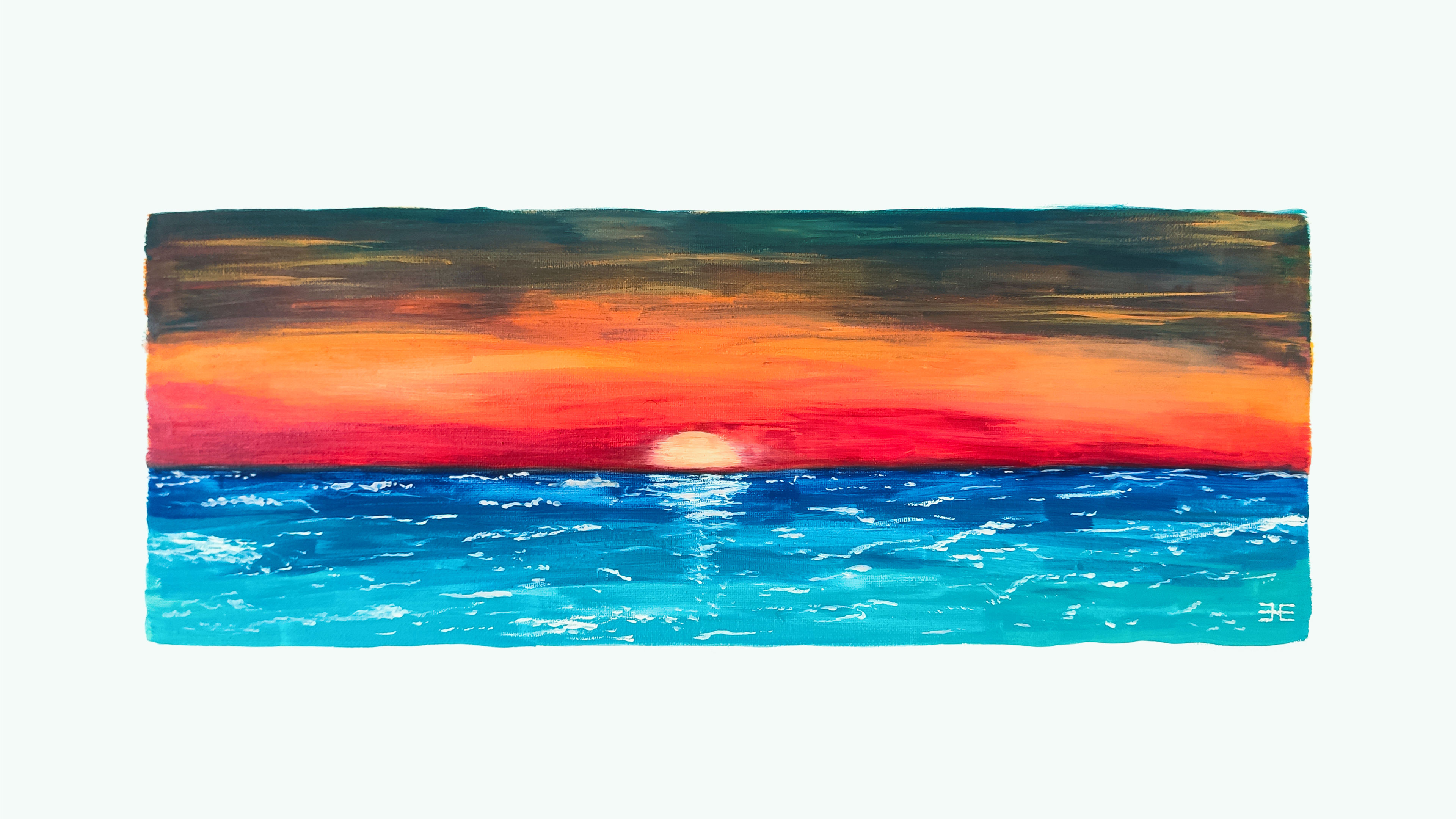 Sunset Painting 3840x2160