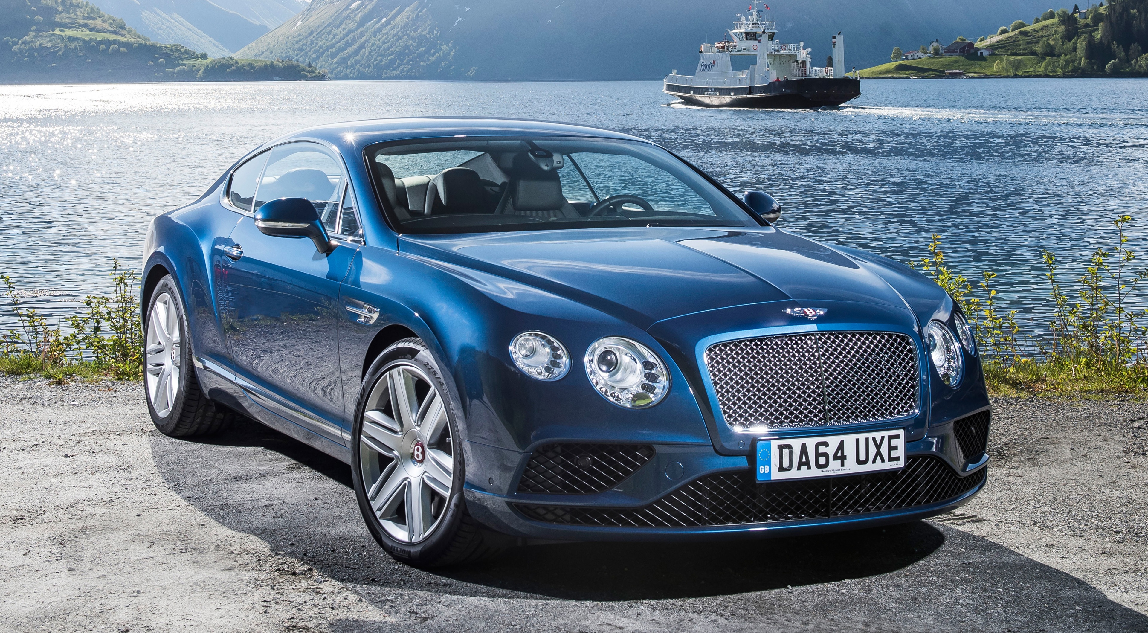 Bentley Bentley Continental Gt Blue Car Car Luxury Car 3840x2117