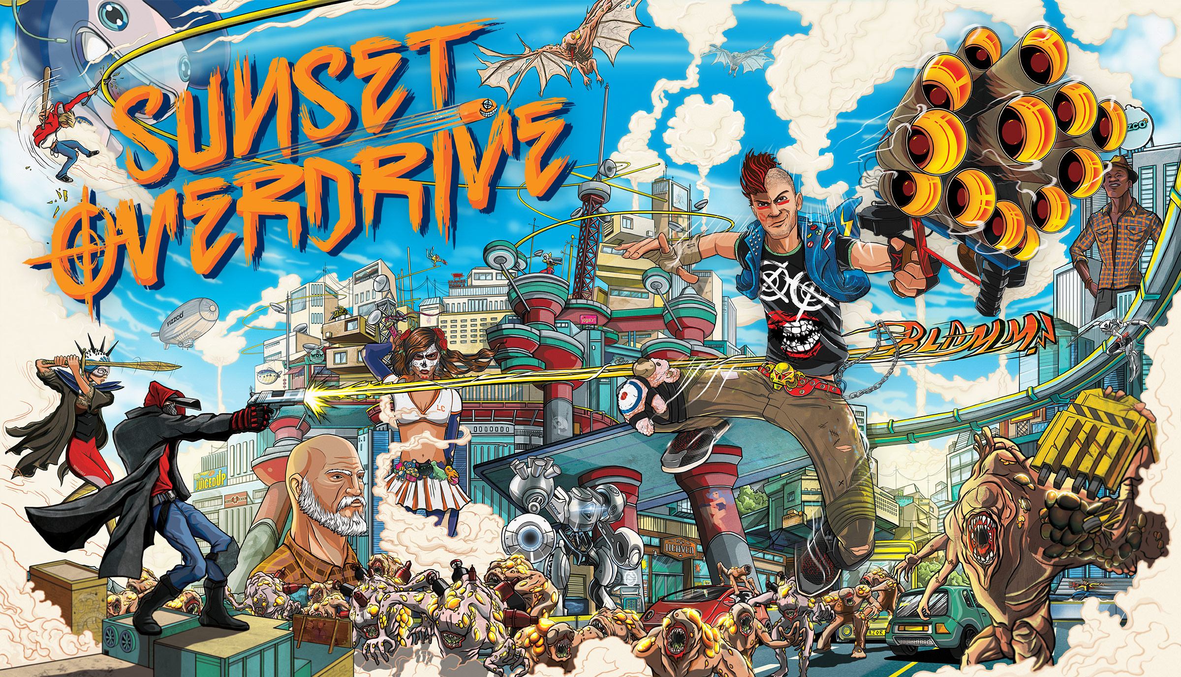 Video Game Sunset Overdrive 2400x1376