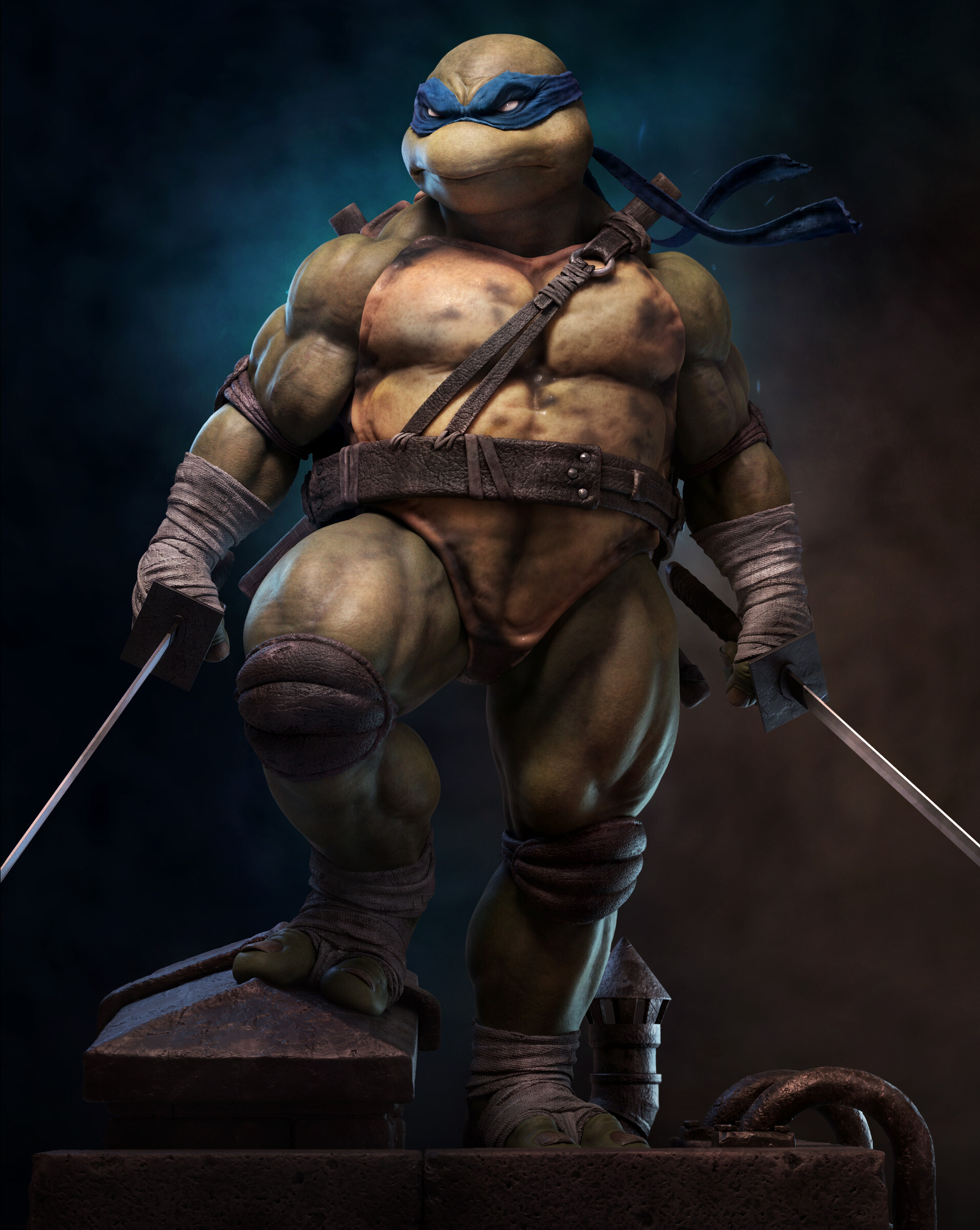 Teenage Mutant Ninja Turtles ArtStation Artwork Leonardo 1912x2400