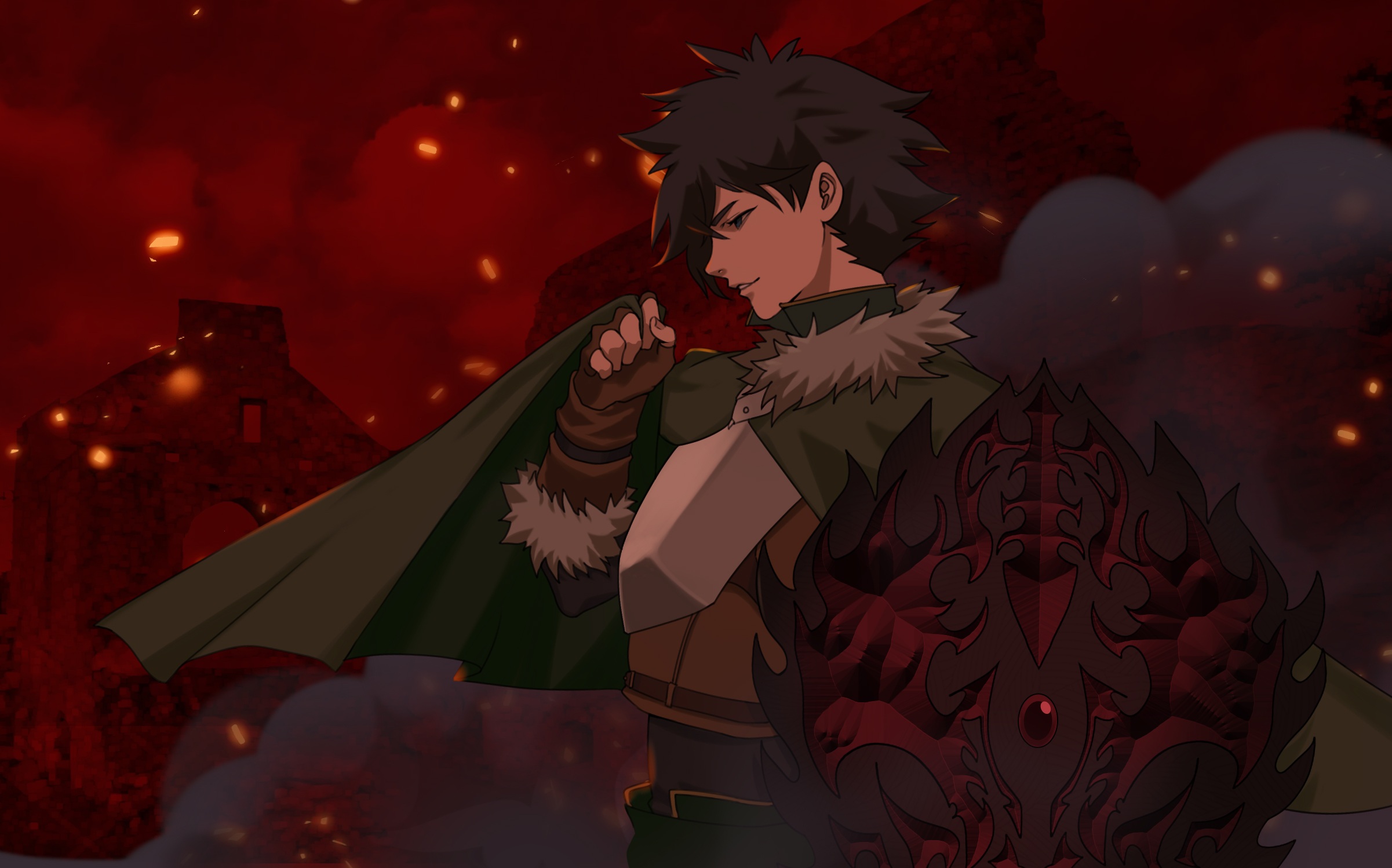 Naofumi Iwatani Curse Shield The Rising Of The Shield Hero 2402x1498