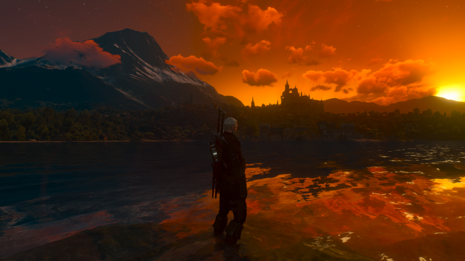 Sunset Geralt Of Rivia 1920x1080