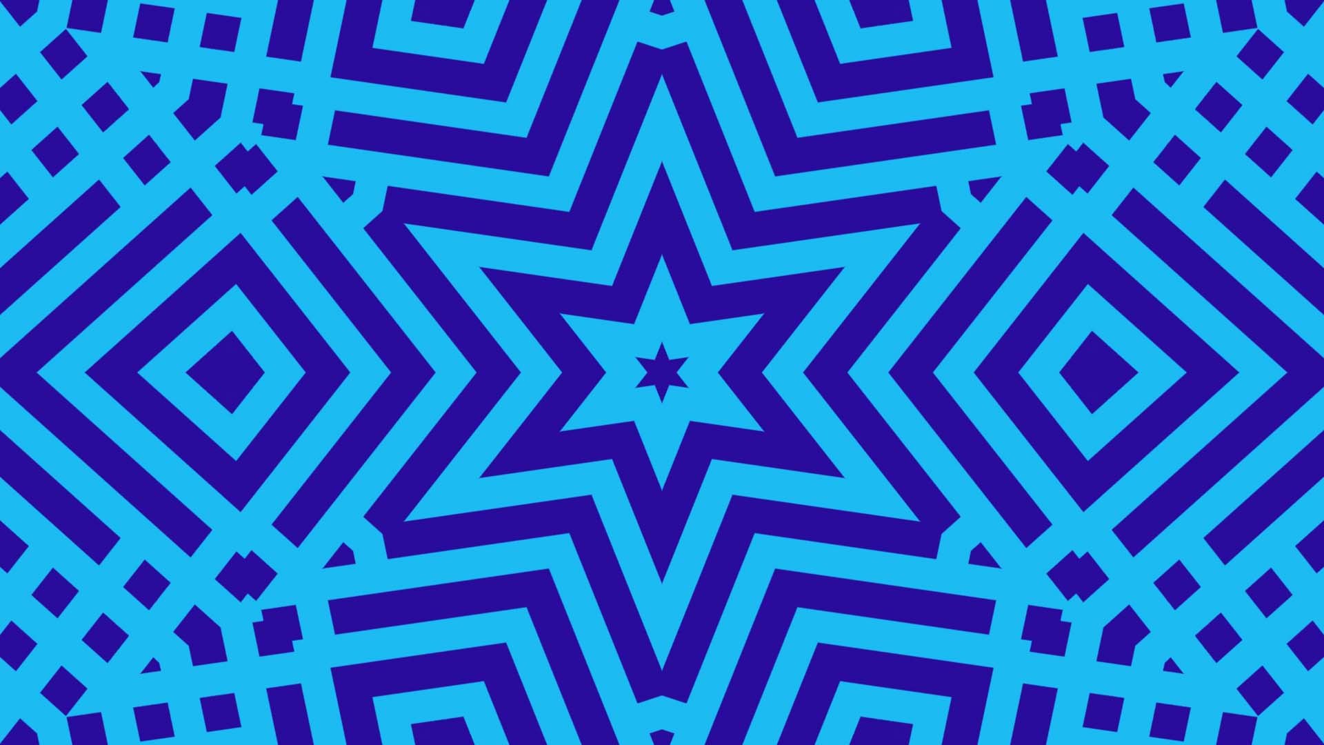 Blue Pattern Shapes Star 1920x1080