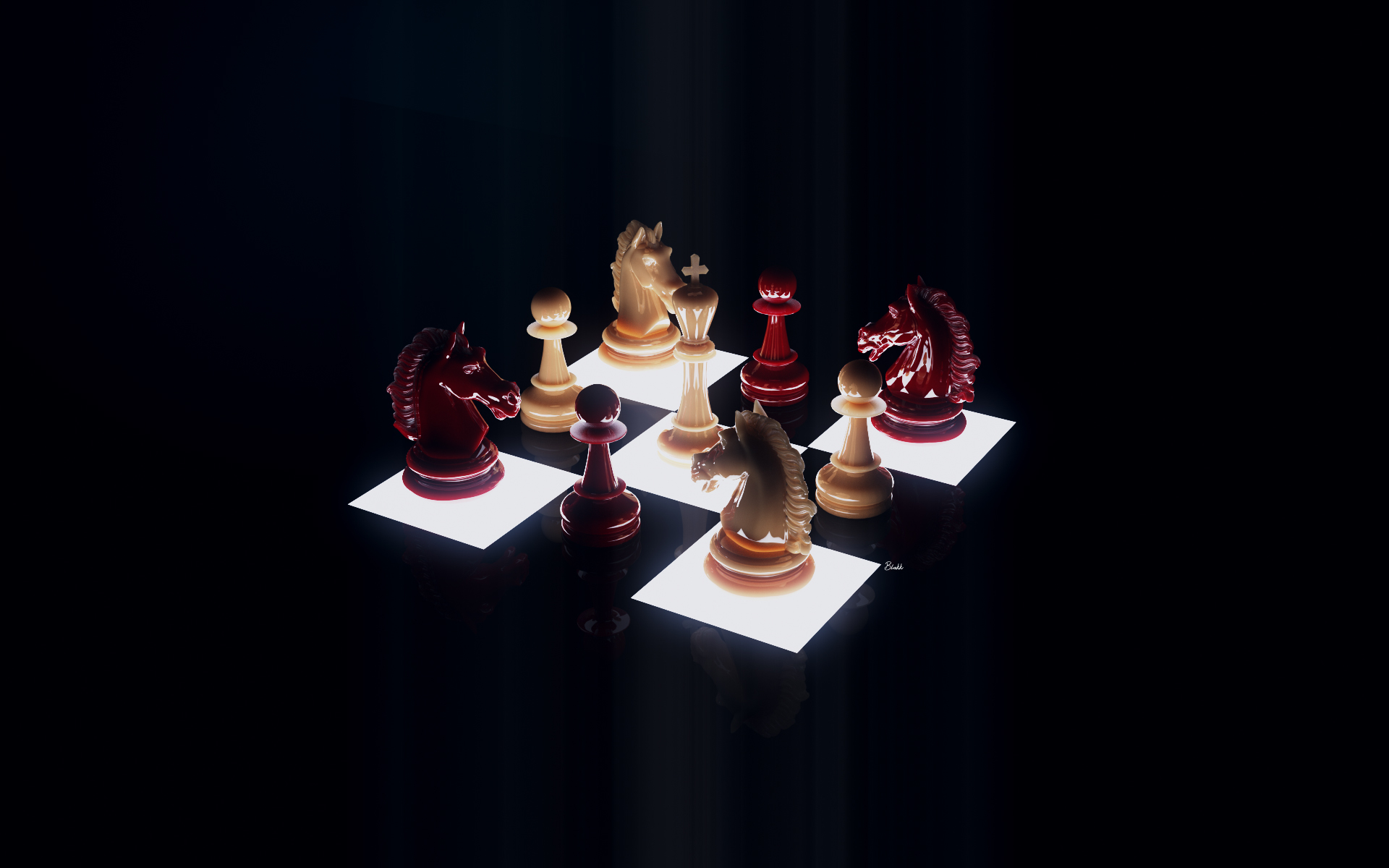 Chess Board Games Simple Background 1920x1200