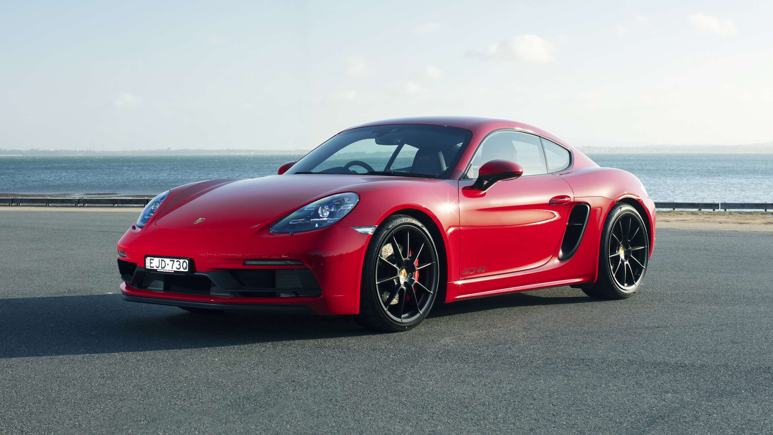 Porsche Porsche 718 Porsche Boxster Cayman Red Cars Car Vehicle Shadow German Cars 2560x1440