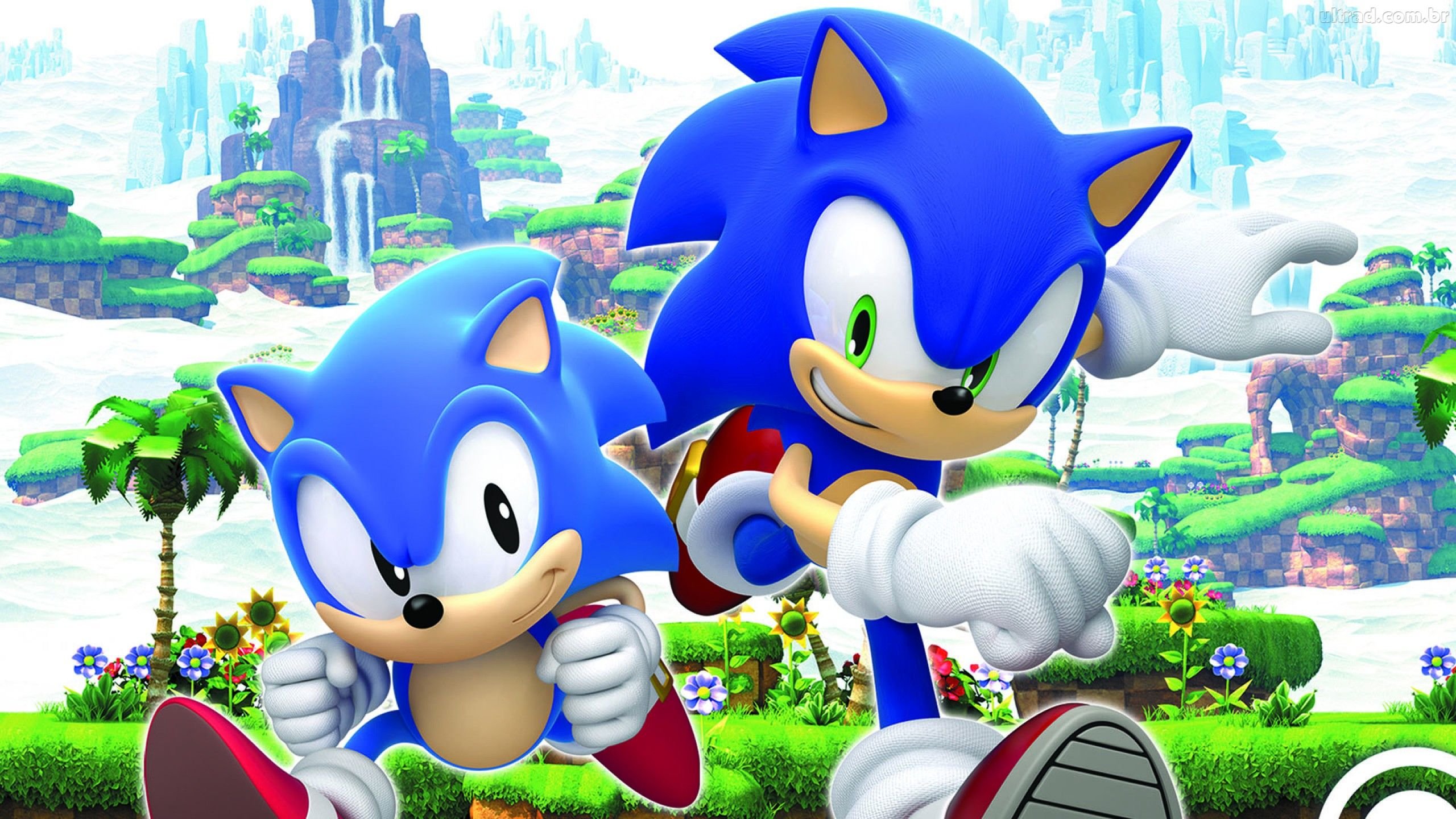 Sonic Generations Sonic Sonic The Hedgehog Sega Tails Character Video Game Art Comic Art PC Gaming E 2560x1440