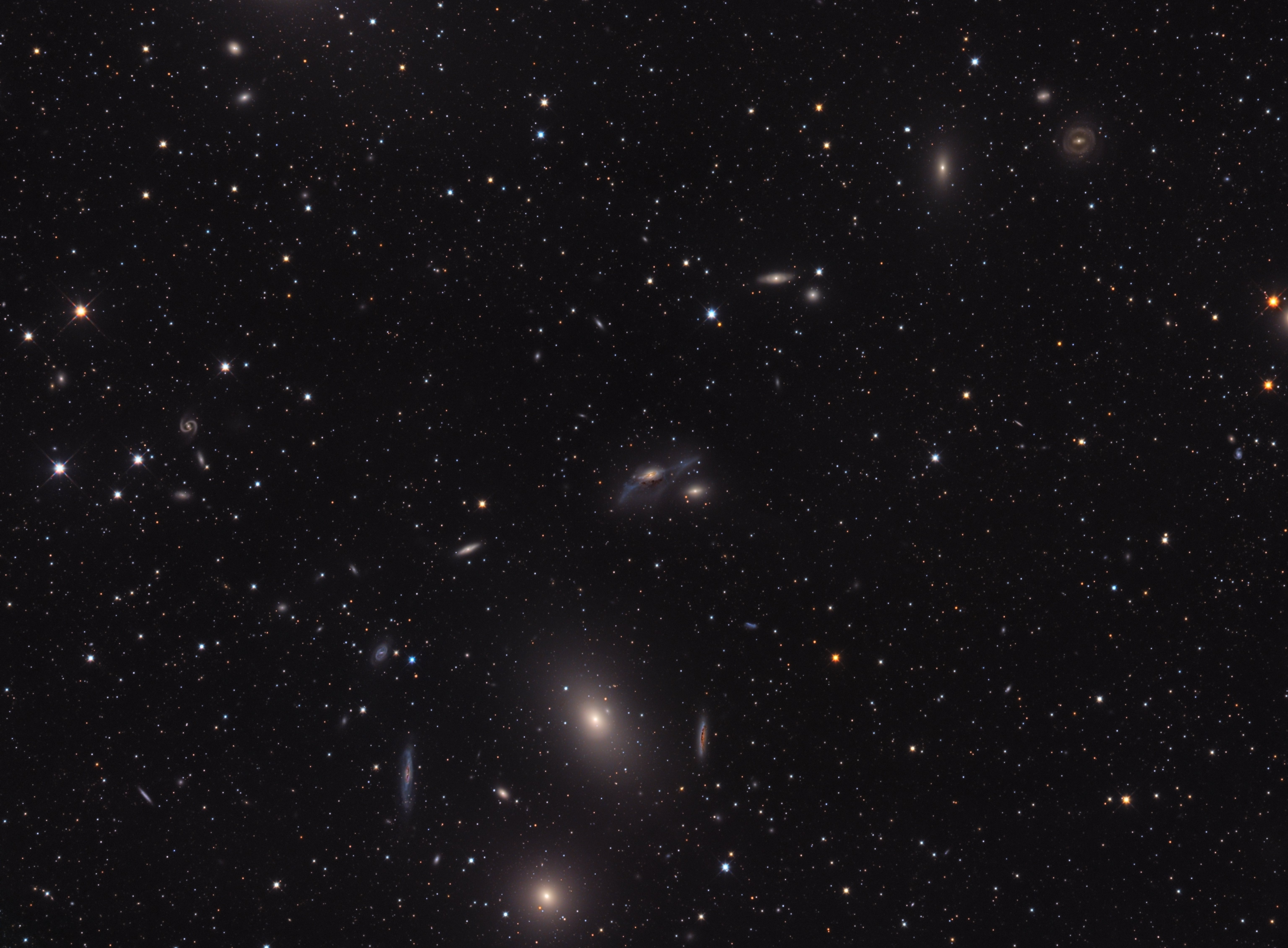 Space Galaxy Markarians Chain NASA 6143x4521