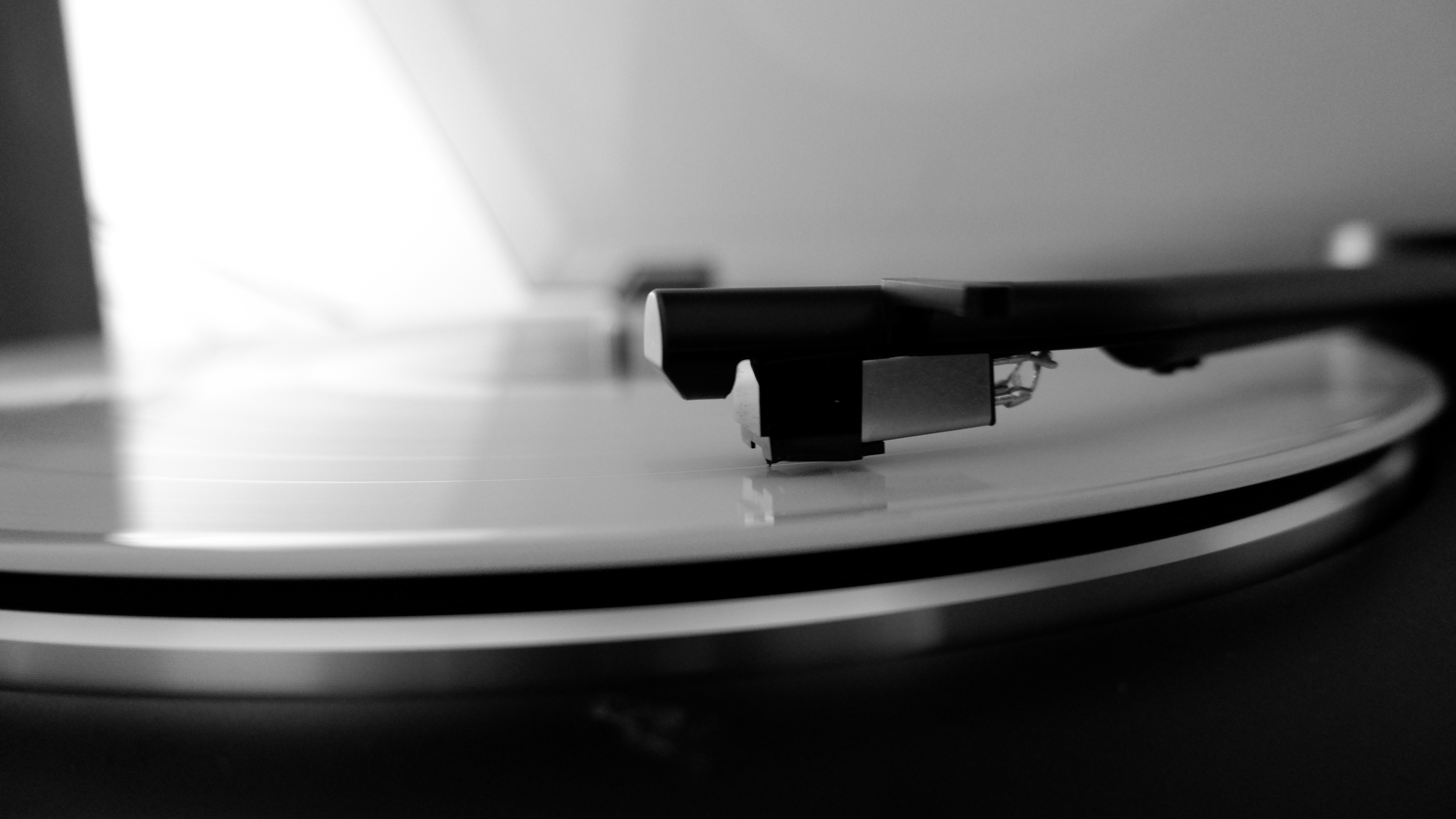 Vinyl Music Music Player Monochrome Needles Record Players Contrast Gramophone 6000x3376
