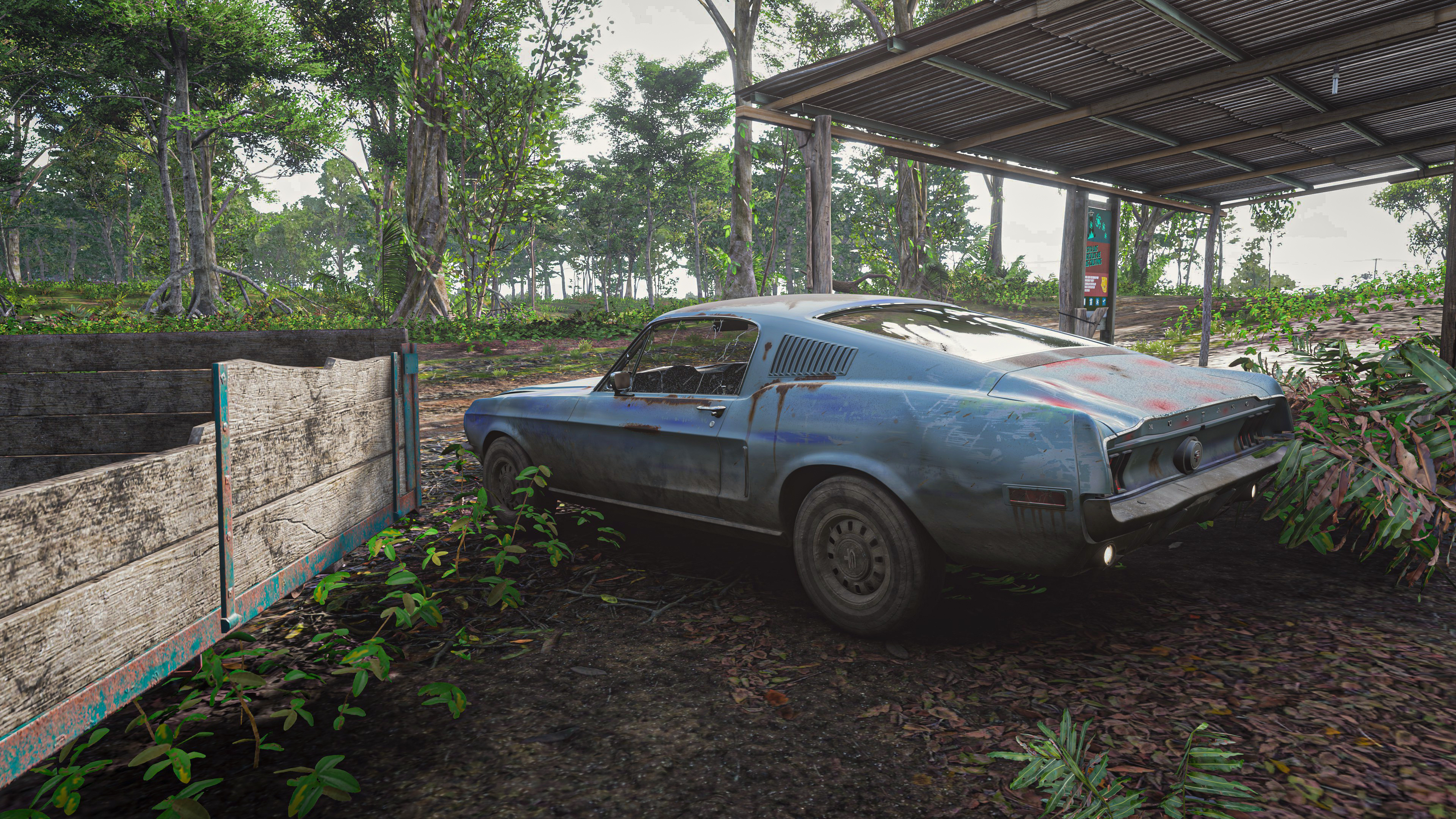 Forza Horizon Forza Horizon 5 Forza Horizon Ford Mustang Ford Mustang GT Forest Old Car Car Mexican  3840x2160
