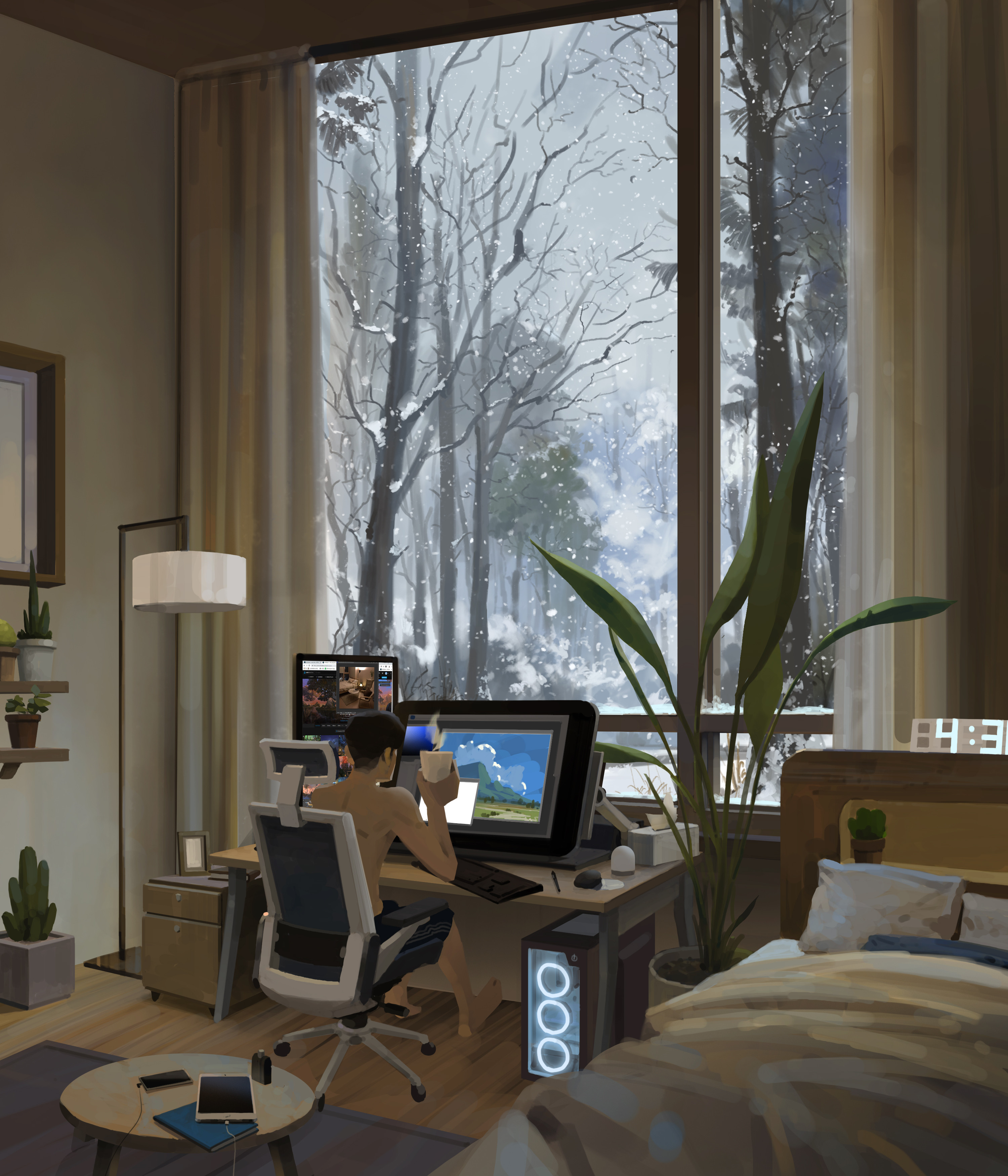 ArtStation Sin Jon Hun Digital Art Interior Snow 3000x3500