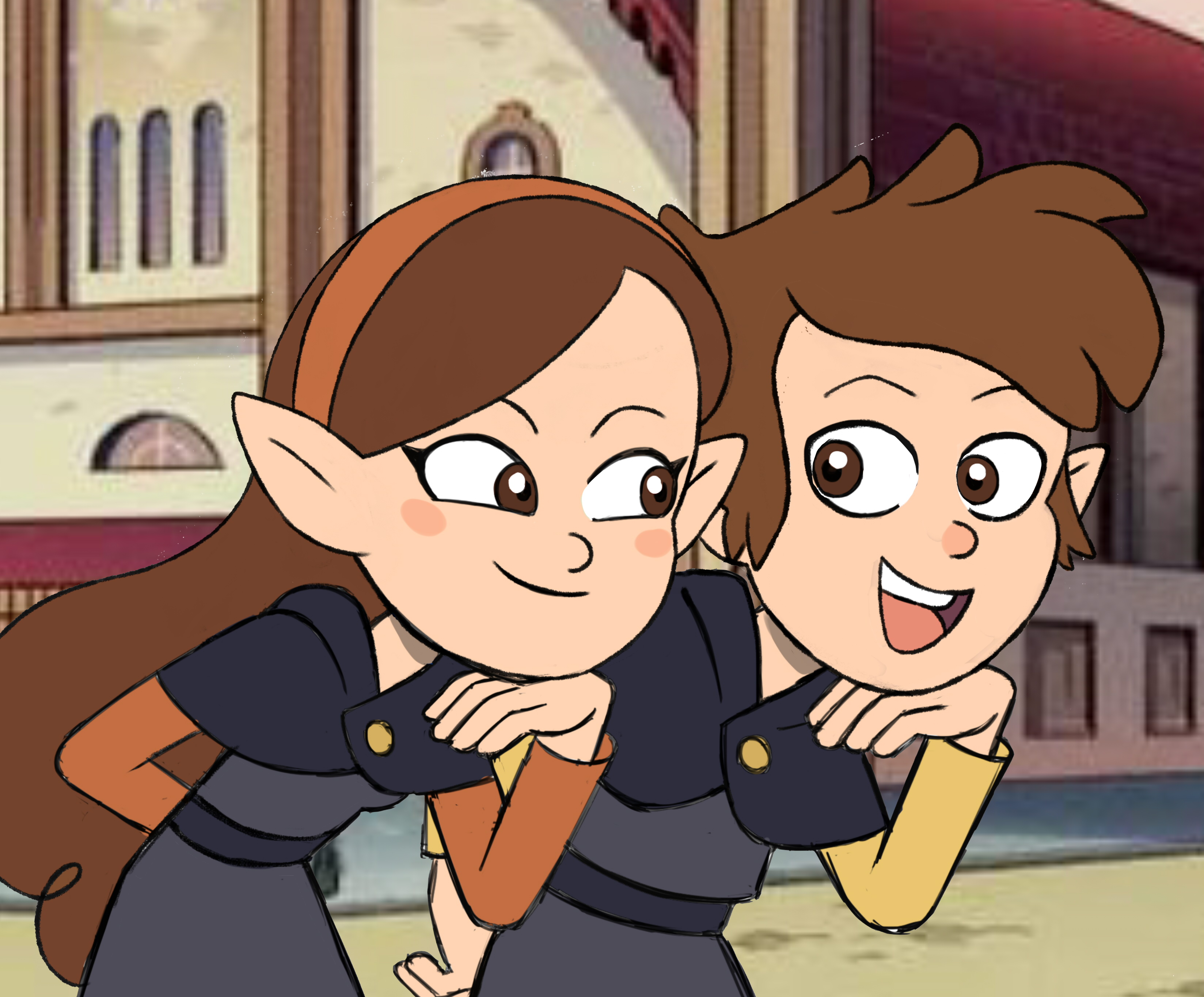 Gravity Falls Dipper Pines Mabel Pines Pointed Ears The Owl House 3295x2728