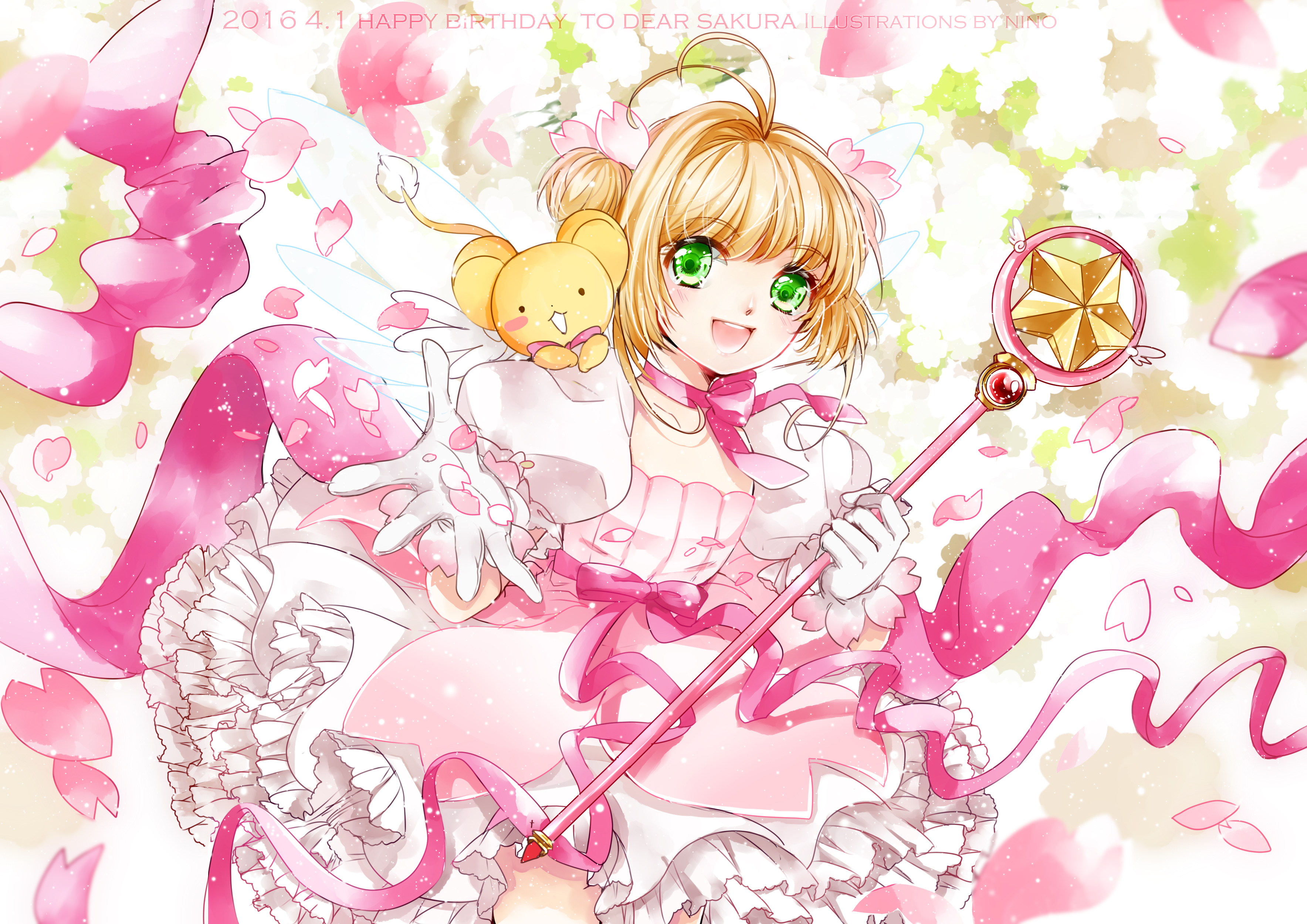 Keroberos Card Captor Sakura Sakura Kinomoto 3535x2500