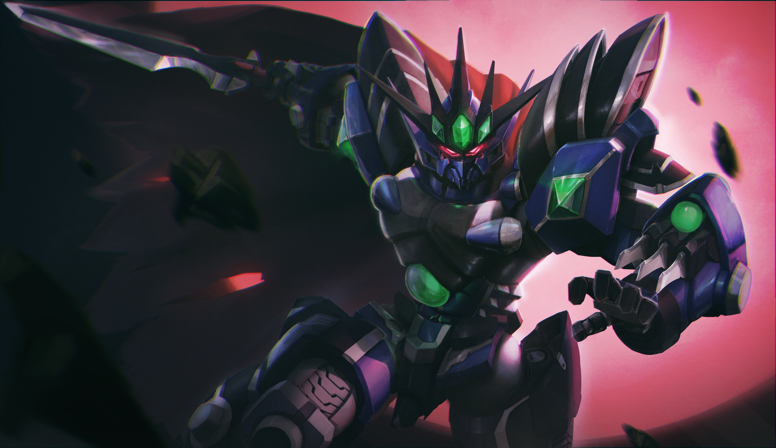 Vaisaga Anime Robot Super Robot Wars Fan Art Artwork Digital Art 2500x1443