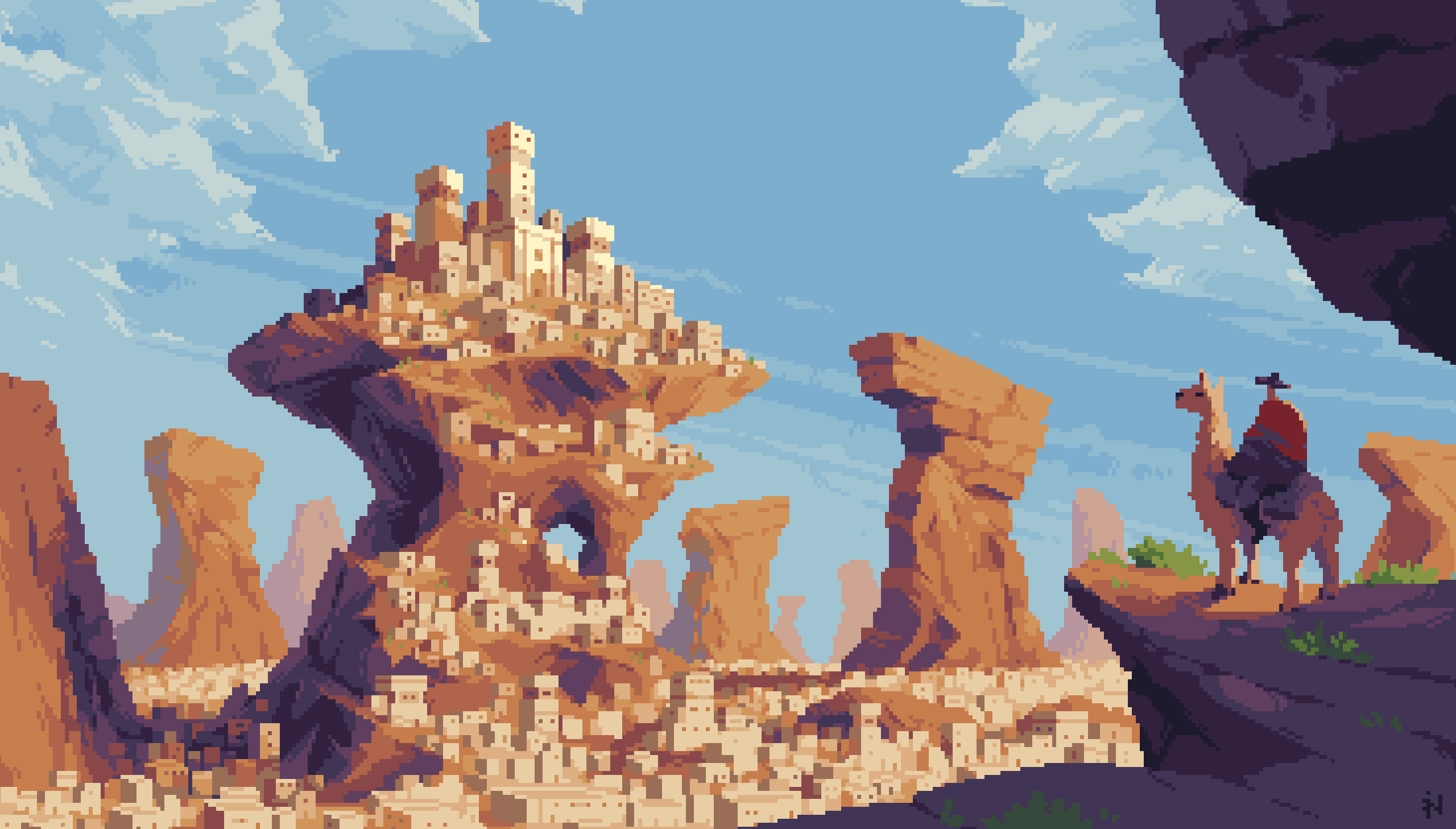 Artistic Pixel Art 2560x1457